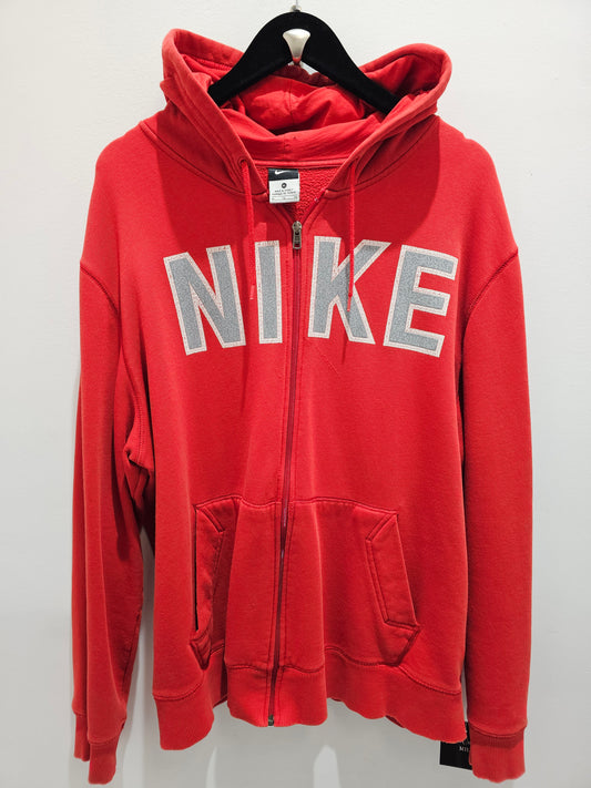 Nike print washed red fullzip pullover hoodie