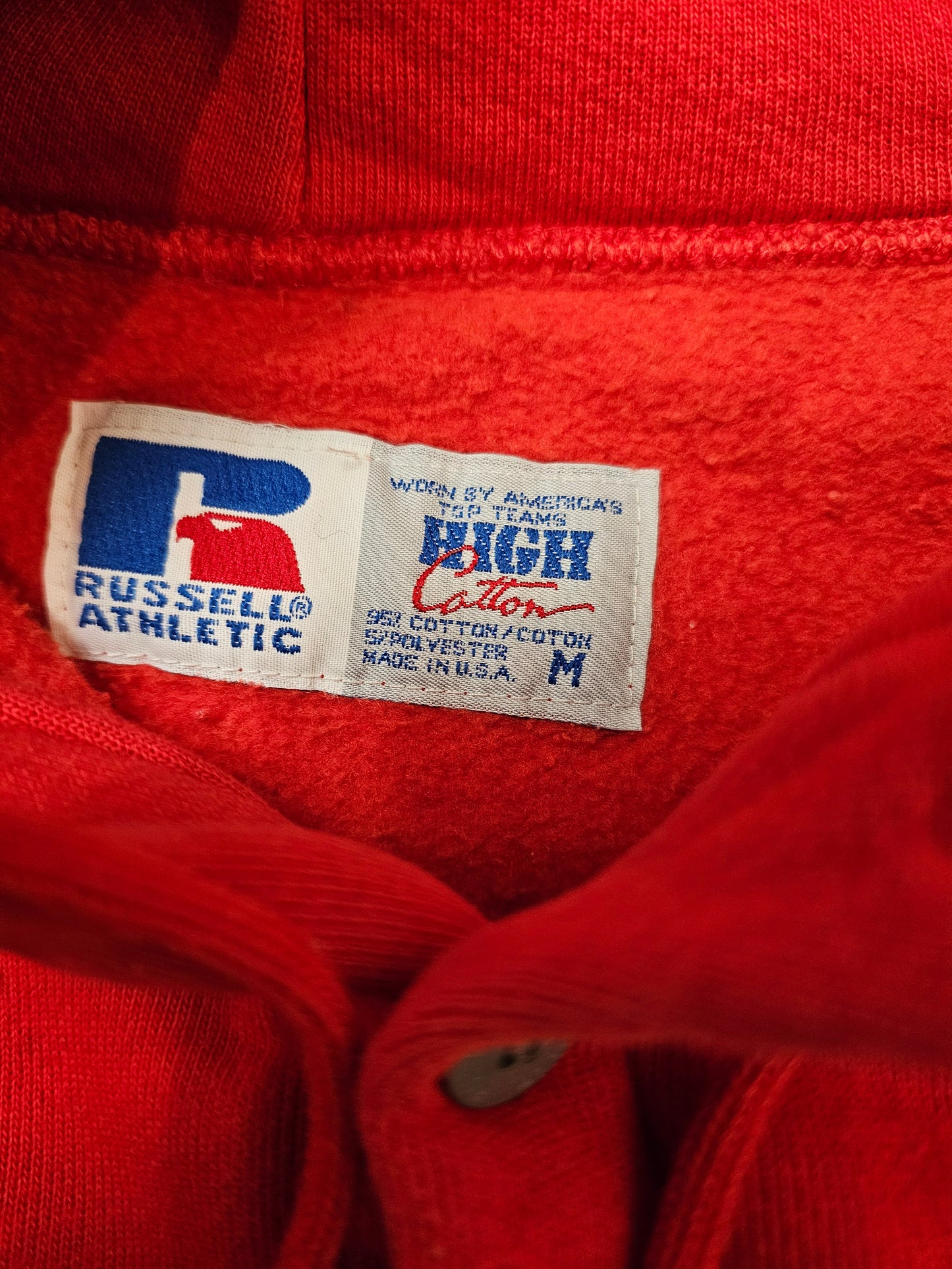 Vintage Russell Athletic McGill Red Pullover hoodie