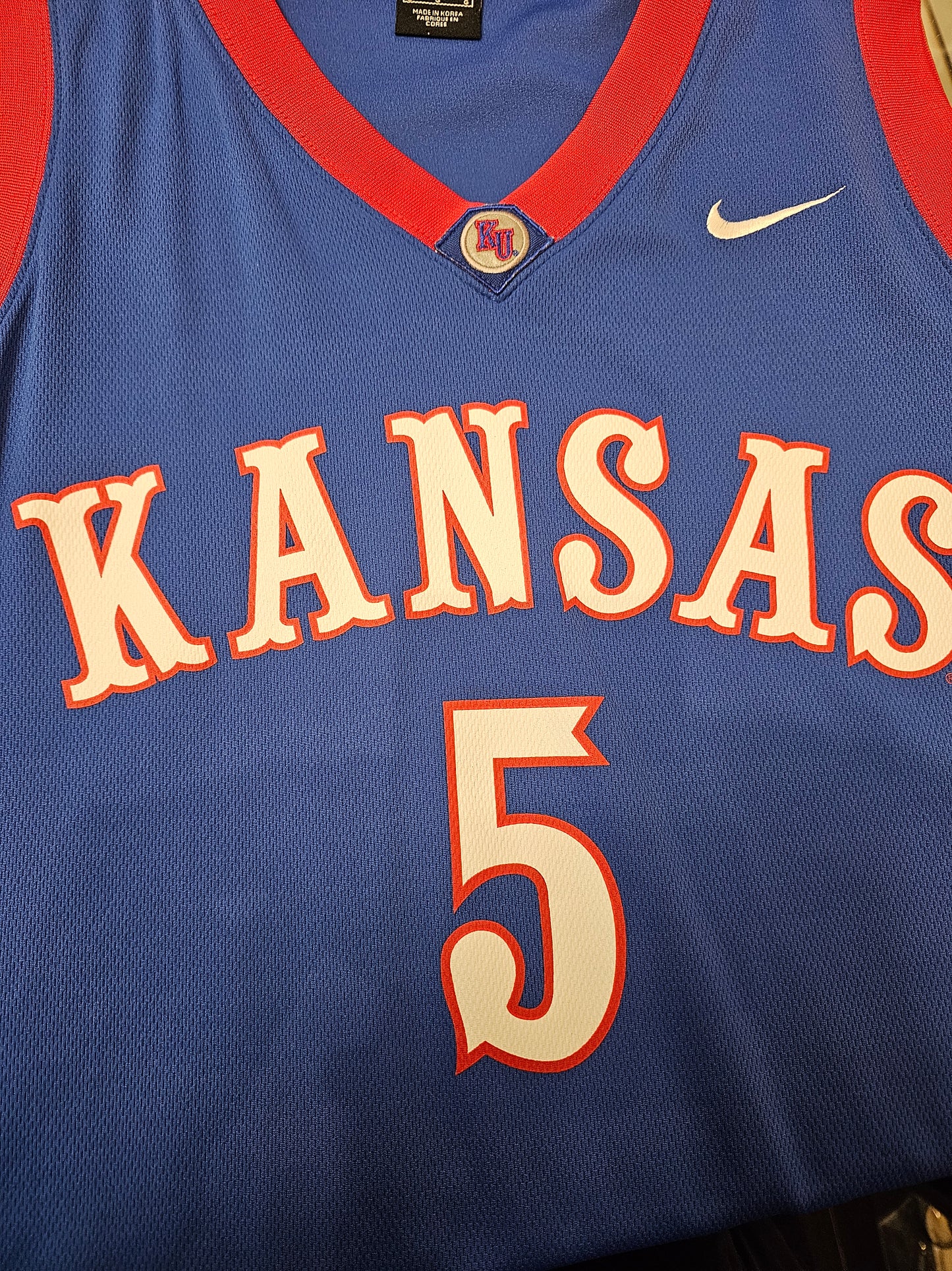 Nike Kansas Jayhawks NCAA #5 basketball jersey 🏀