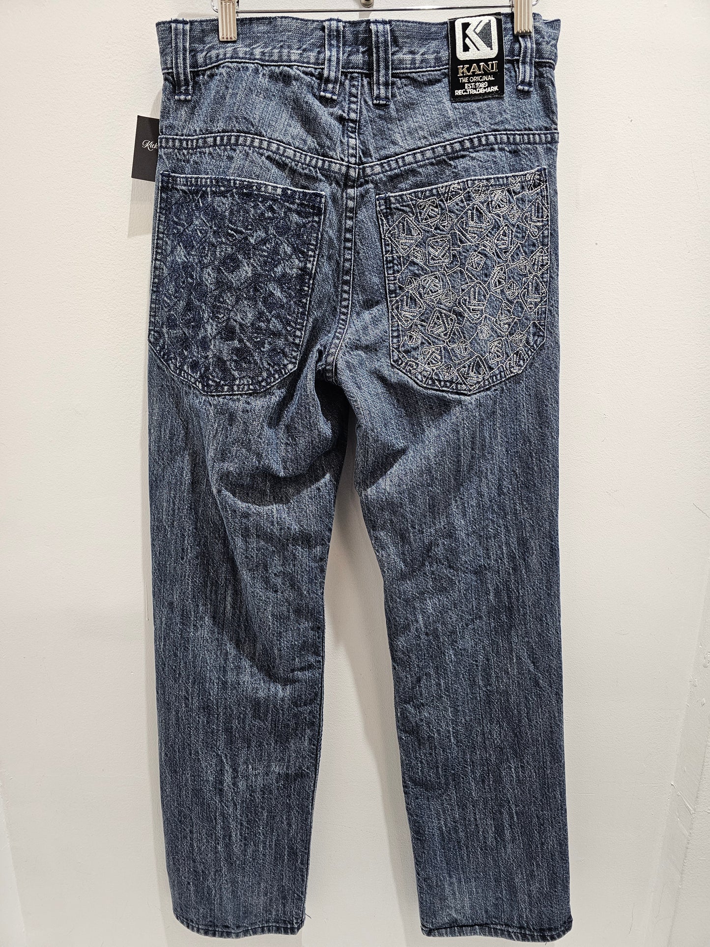 Karl kani y2k washed denim pants