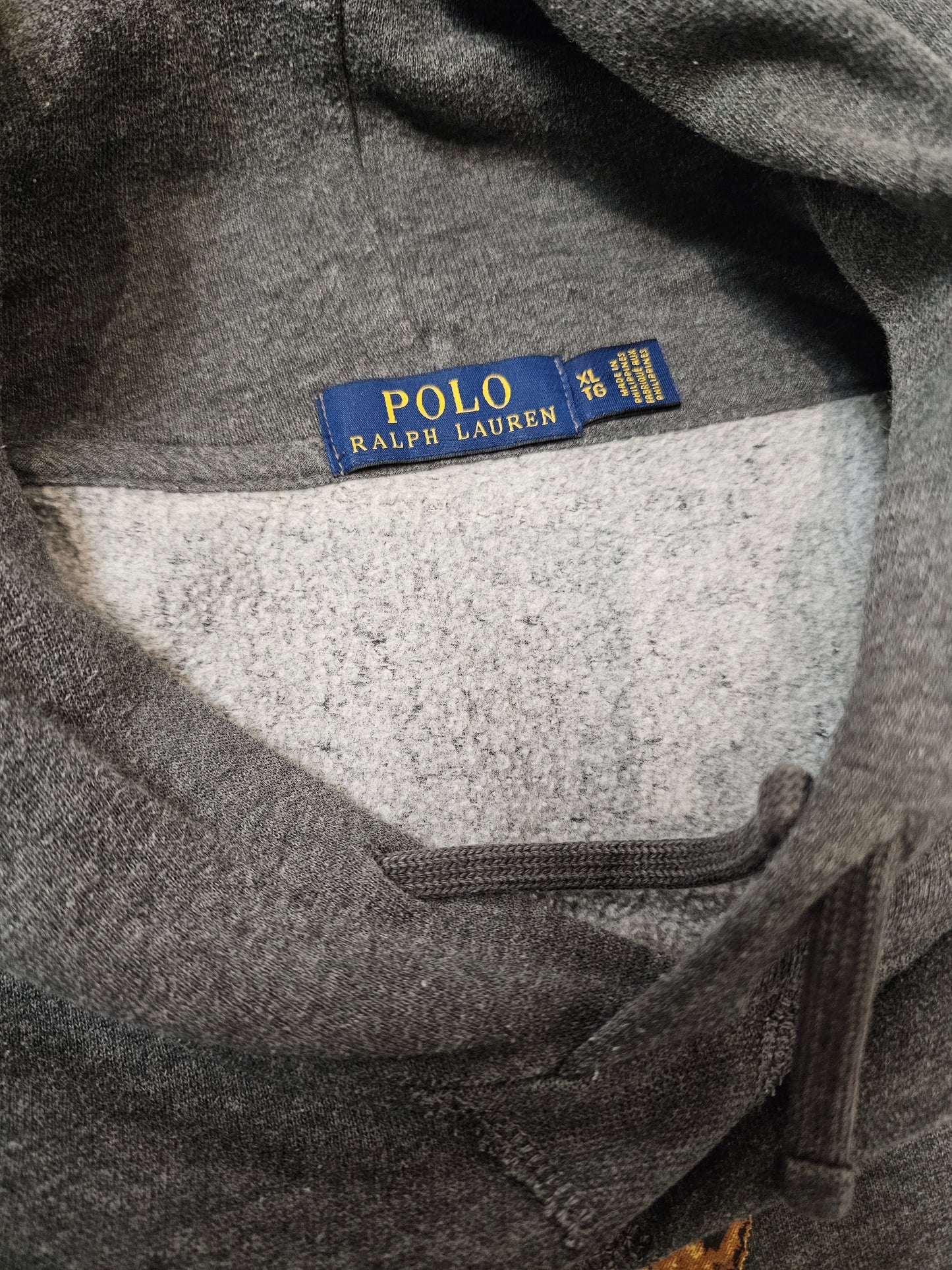 Polo RL Polo bear grey pullover hoodie