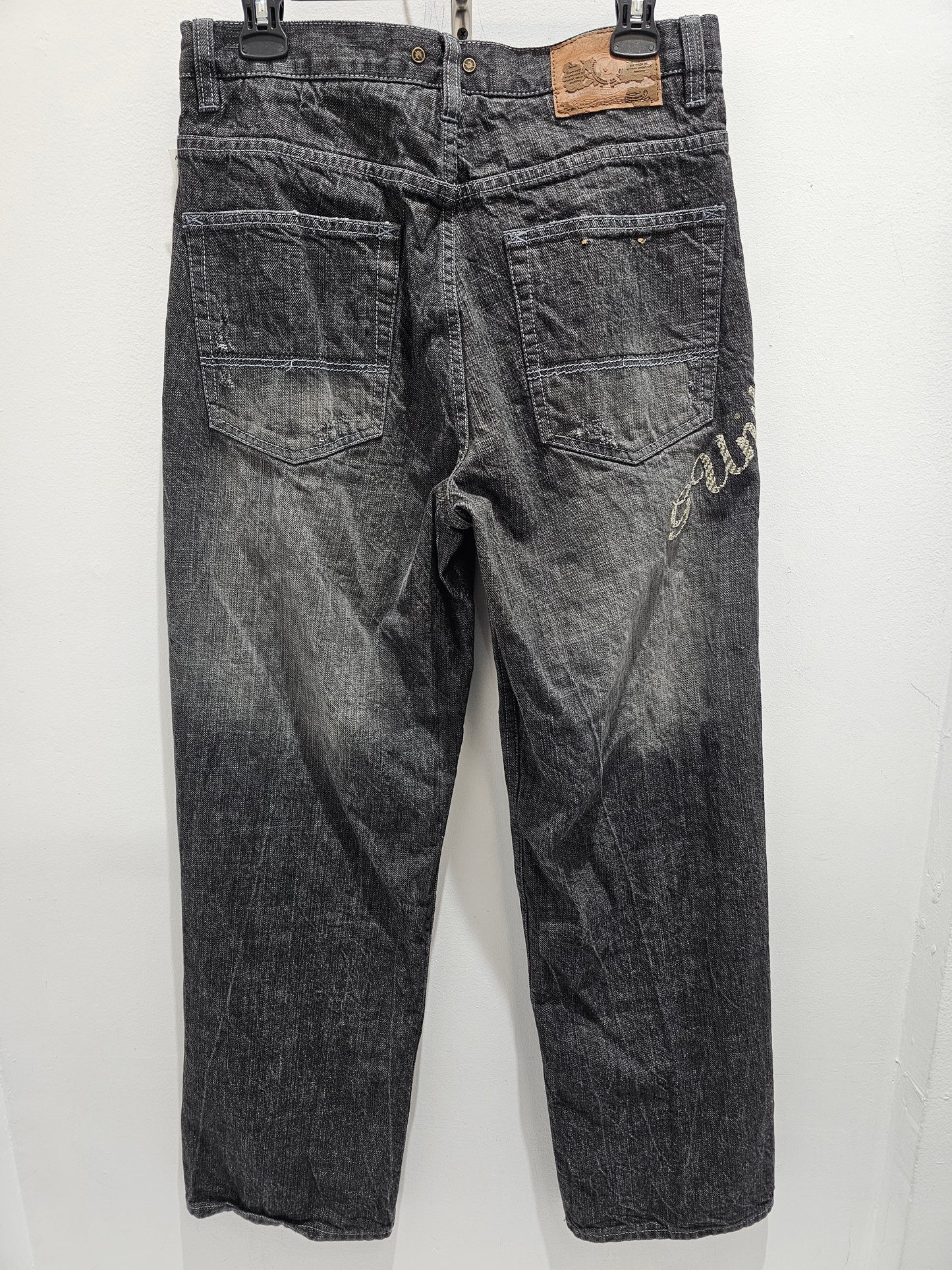 G Unit y2k washed black denim pants