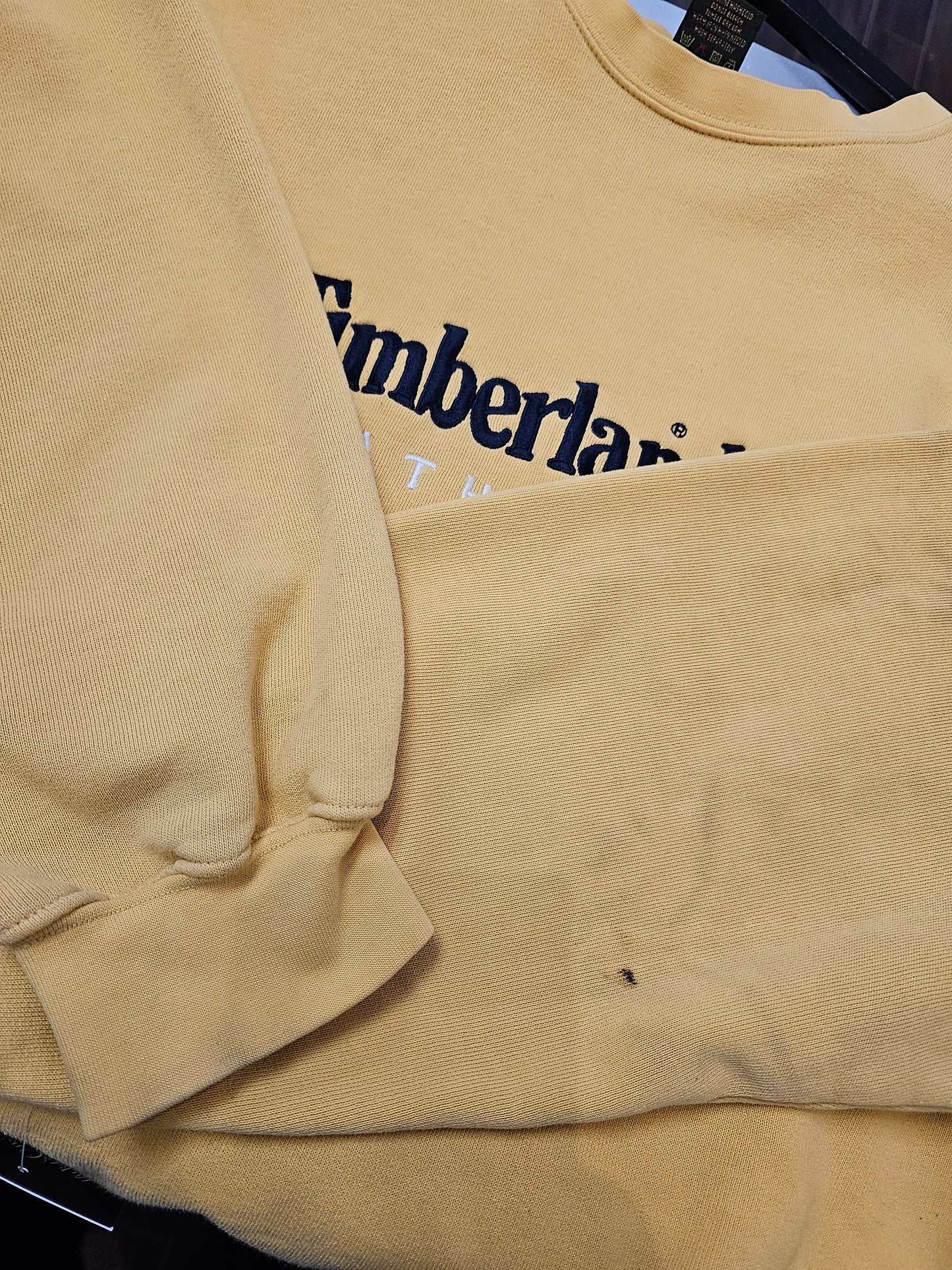 Timberland weather gear yellow crewneck