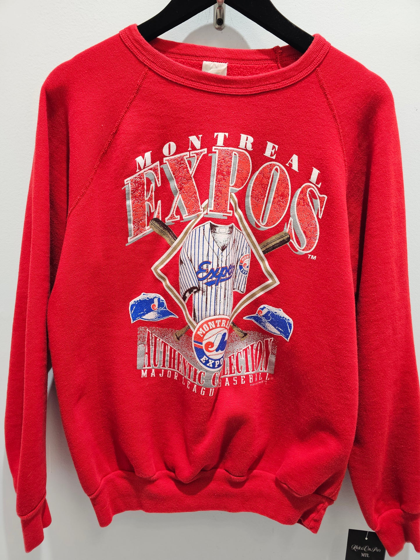 Vintage 1992 waves montreal expo baseball red crewneck ⚾️