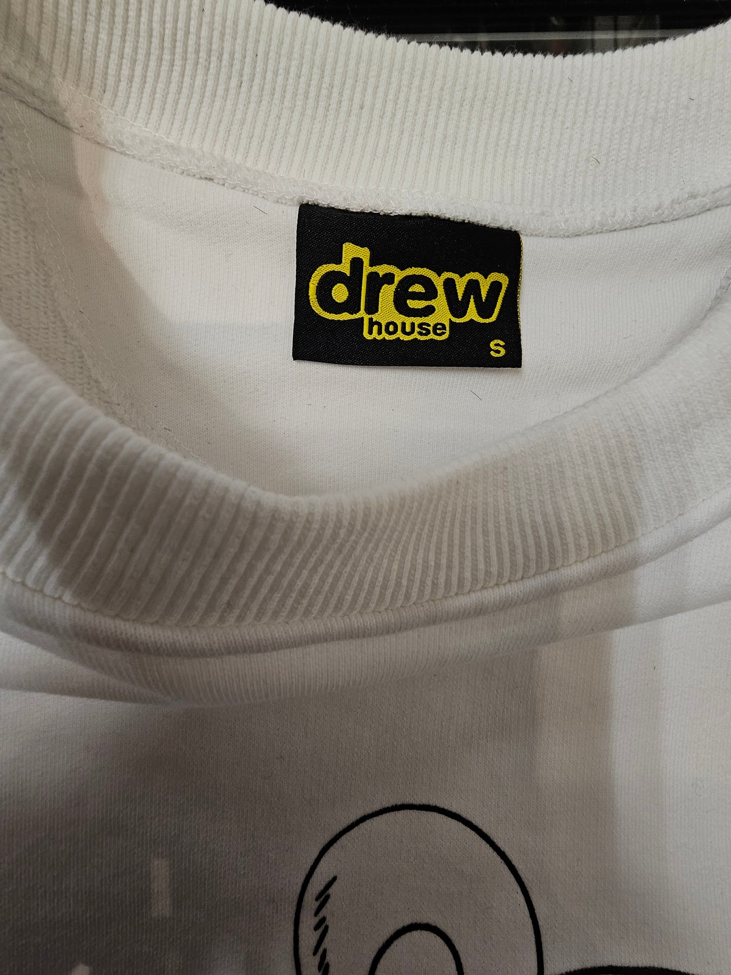 Drew house theordore sketch white crewneck