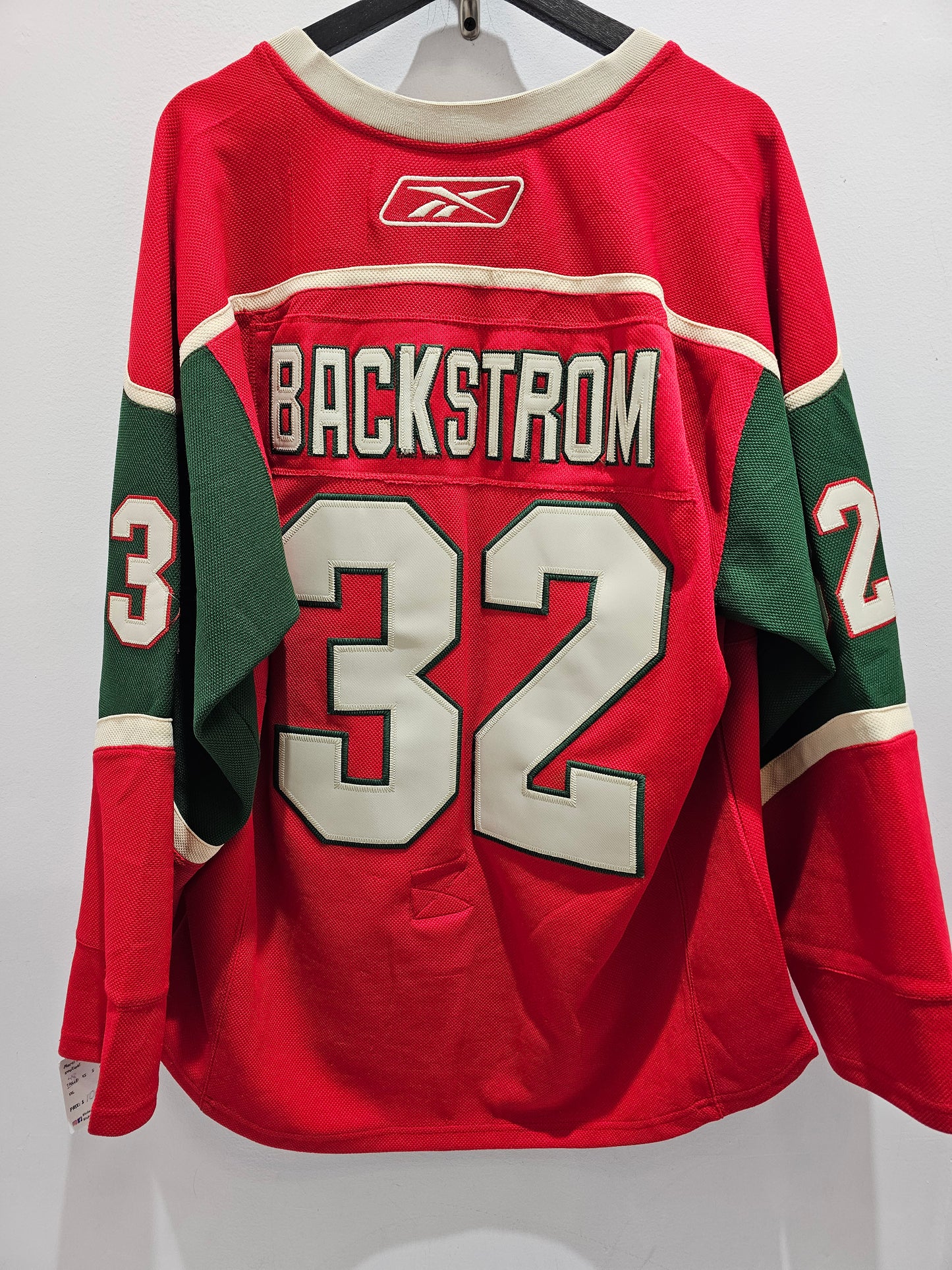 Reebok Nhl Niklas Backstrom Minnesota wild hockey jersey 🏒