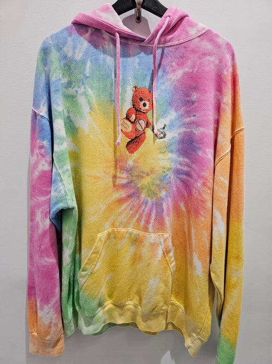 Travis Scott Astroworld Tour Skipping Bear Hoodie Tie Dye