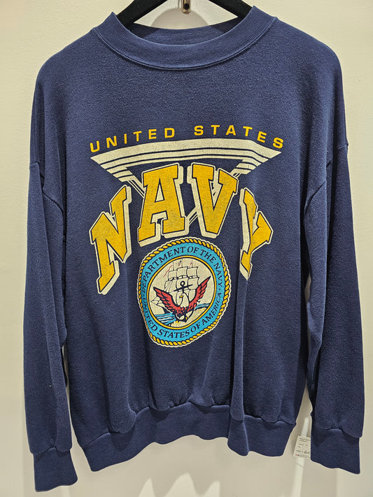 Vintage US Navy longsleeve navy crewneck