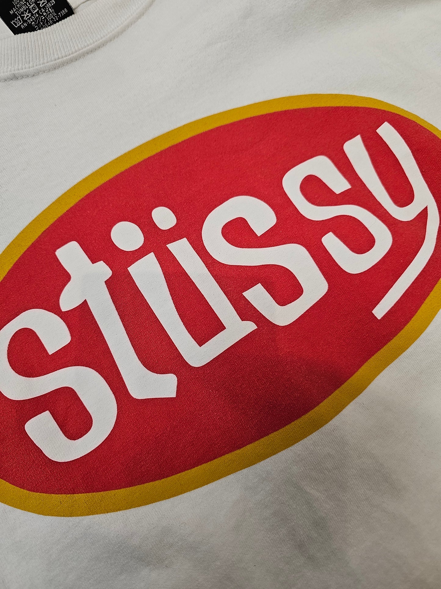 Stussy pitstop white longsleeve