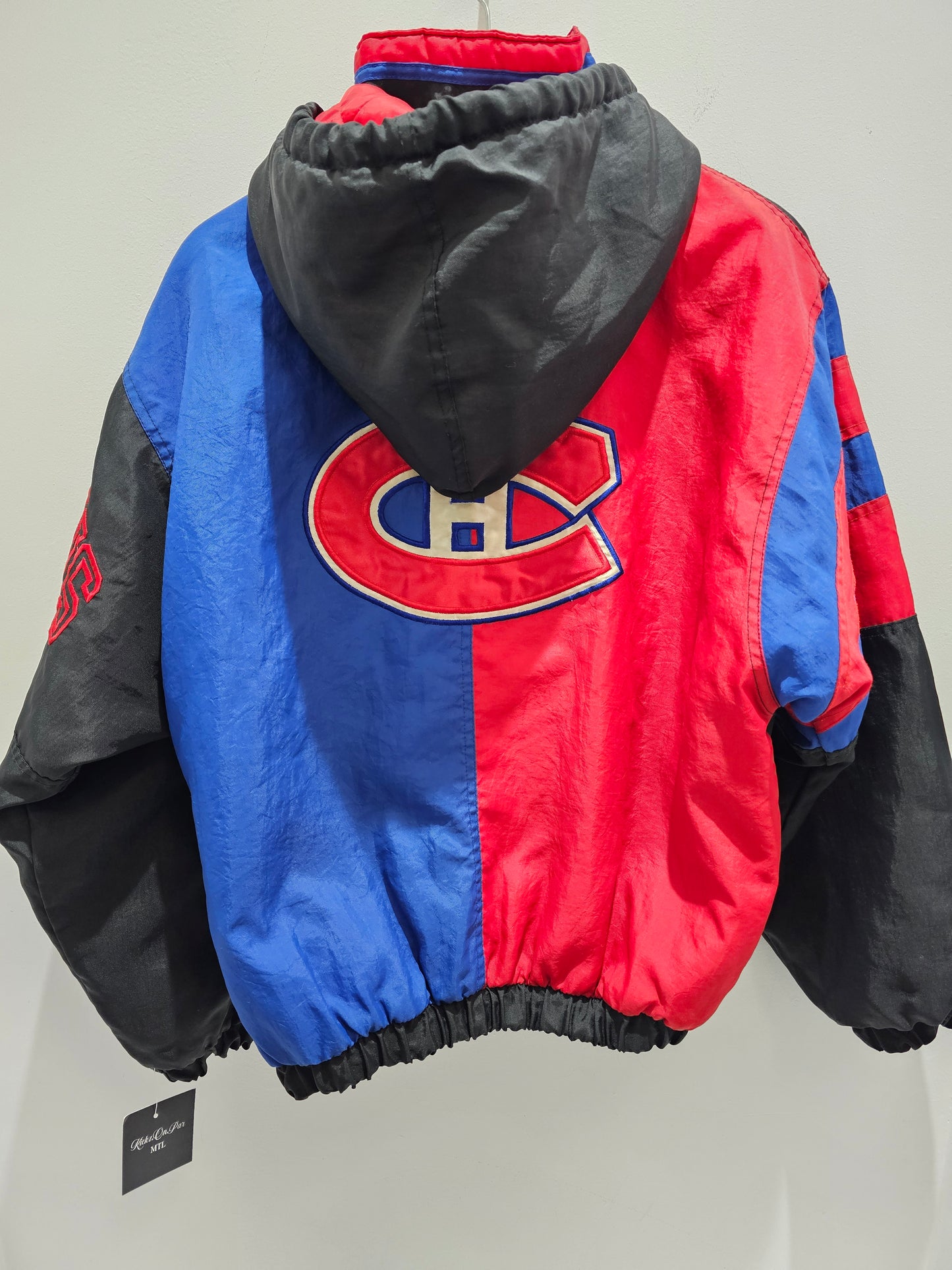 Vintage Montreal Canadiens Starter QuarterZip Puffer Jacket