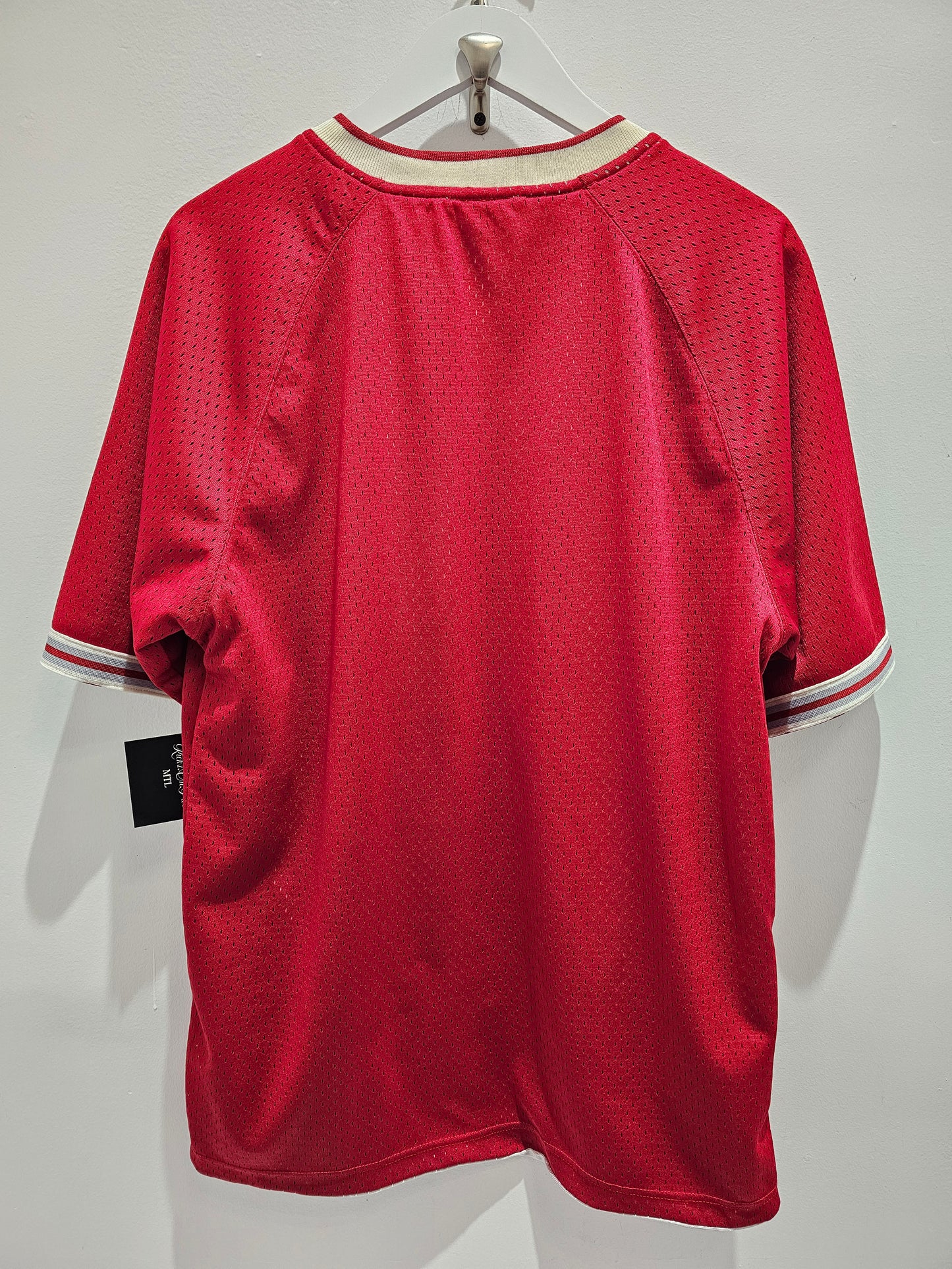 Reversible Starter/West Silver and red jersey