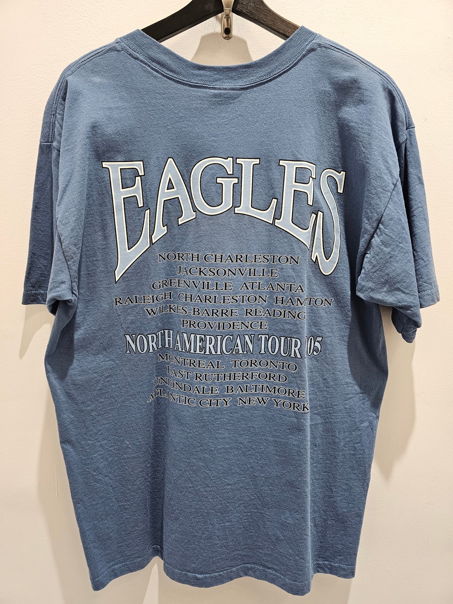 The Eagles North American Tour 2005 Light blue Tshirt