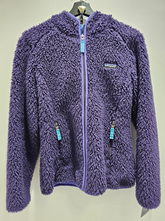 Patagonia womens fullzipper purple sherpa sweater jacket FA14