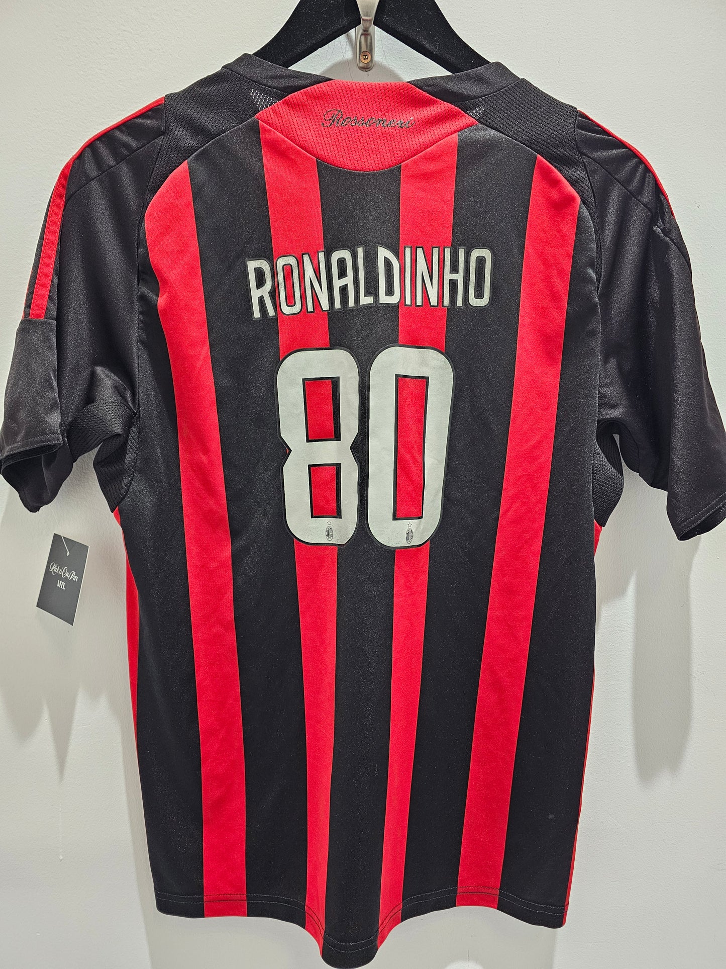 AC Milan Bwin Ronaldinho #80 soccer jersey