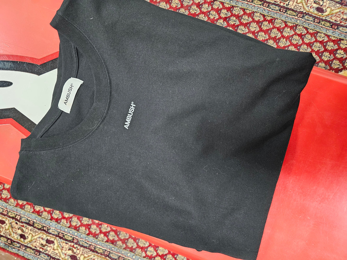 Ambush Reflective Logo Black Tshirt