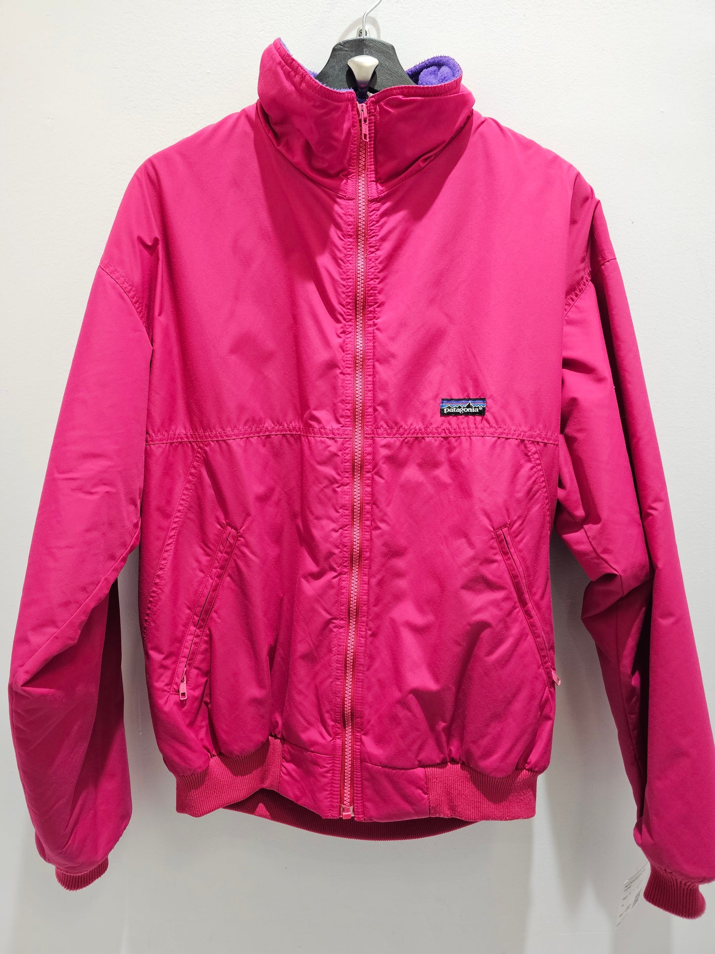 Vintage Patagonia Fleece lined windbreaker pink jacket