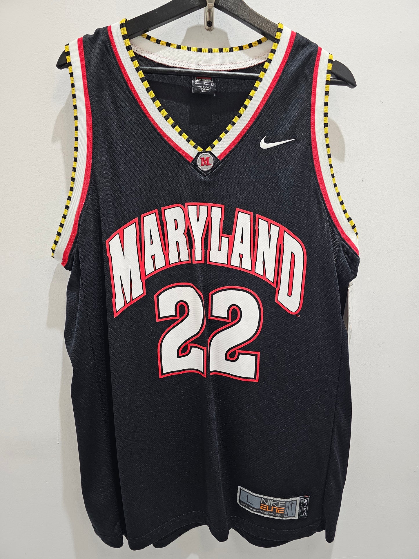 Nike Team NCAA Maryland Terrrapins #22 Basketball Jersey 🏀