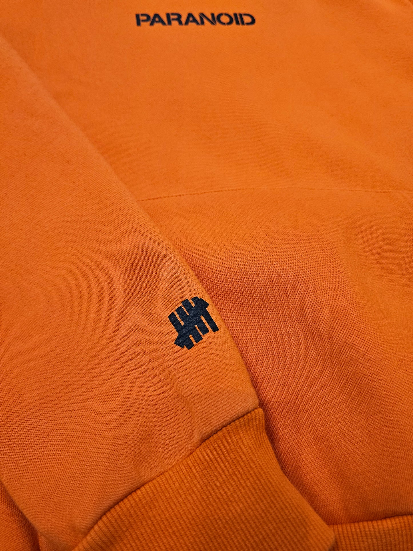 Paranoid ASSC undftd orange pullover hoodie