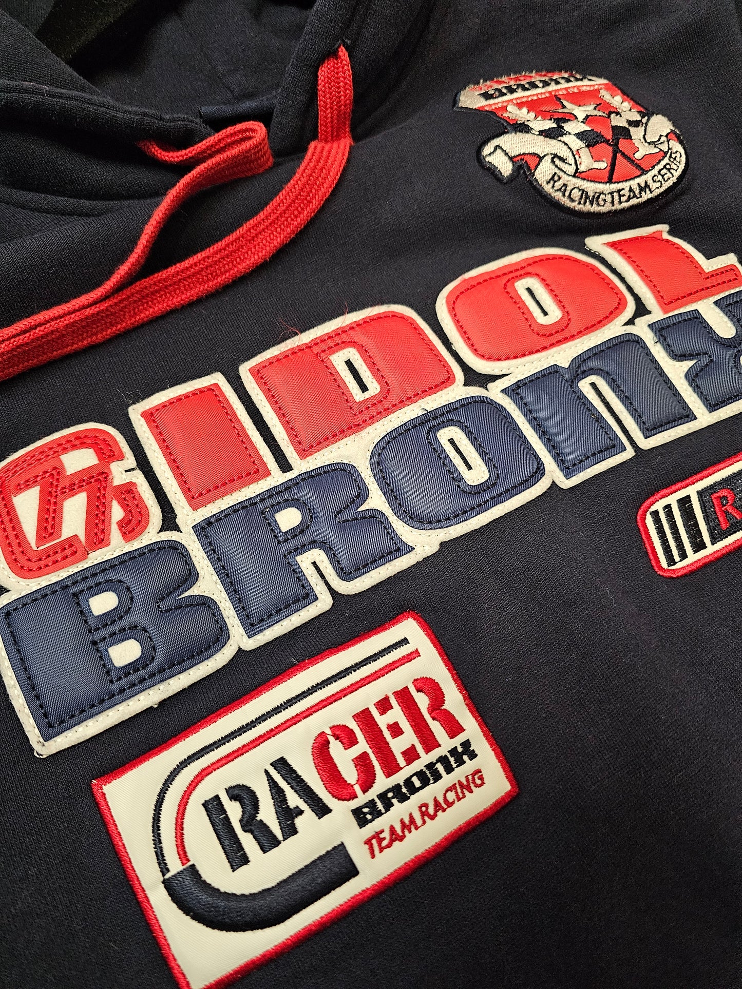 Idol Bronx rally racing pullover dark blue hoodie