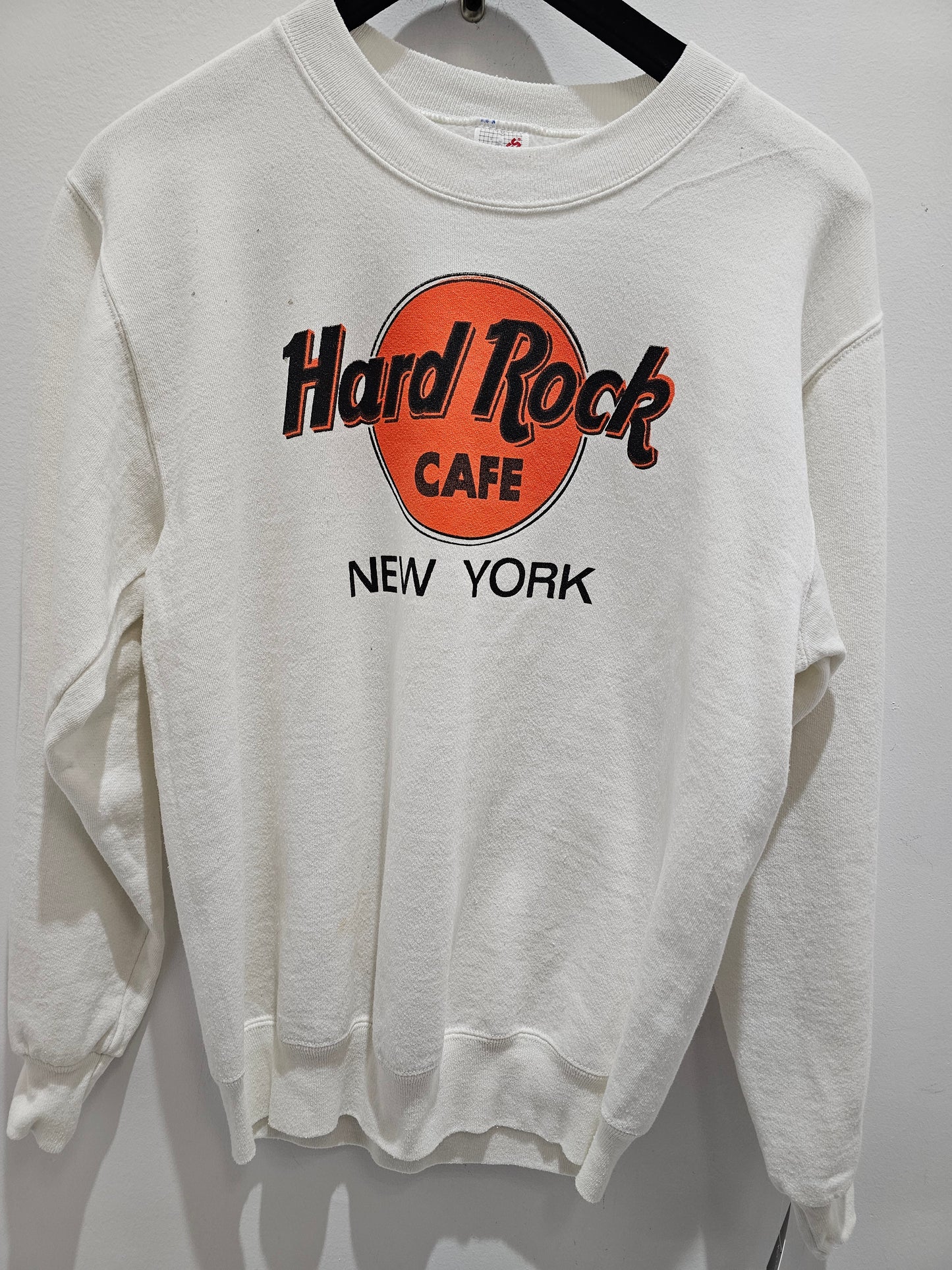 Vintage Hard rock cafe new york dirty white longsleeve