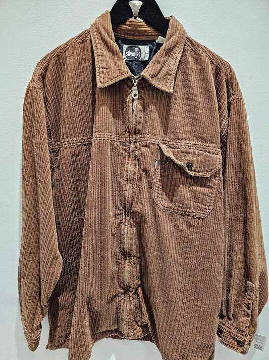 Silvertab corduroy zip up brown long sleeve