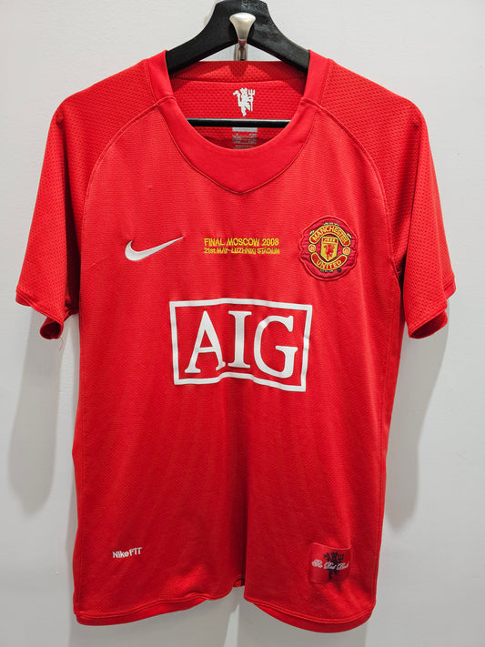 Nike Manchester united moscow 2008 home jersey kit