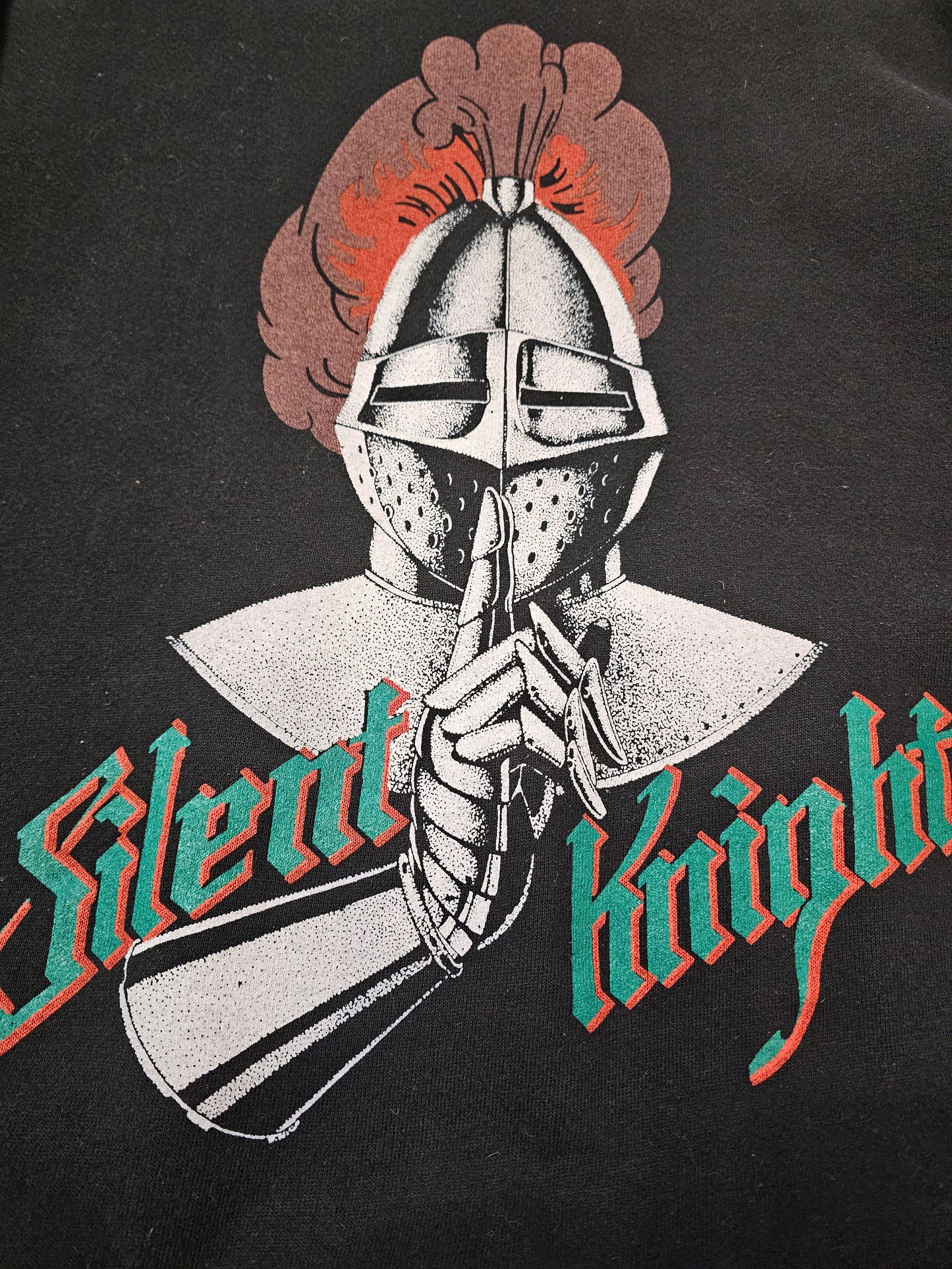 Vintage Heavyweight Lee Silent KnightBlack Crewneck