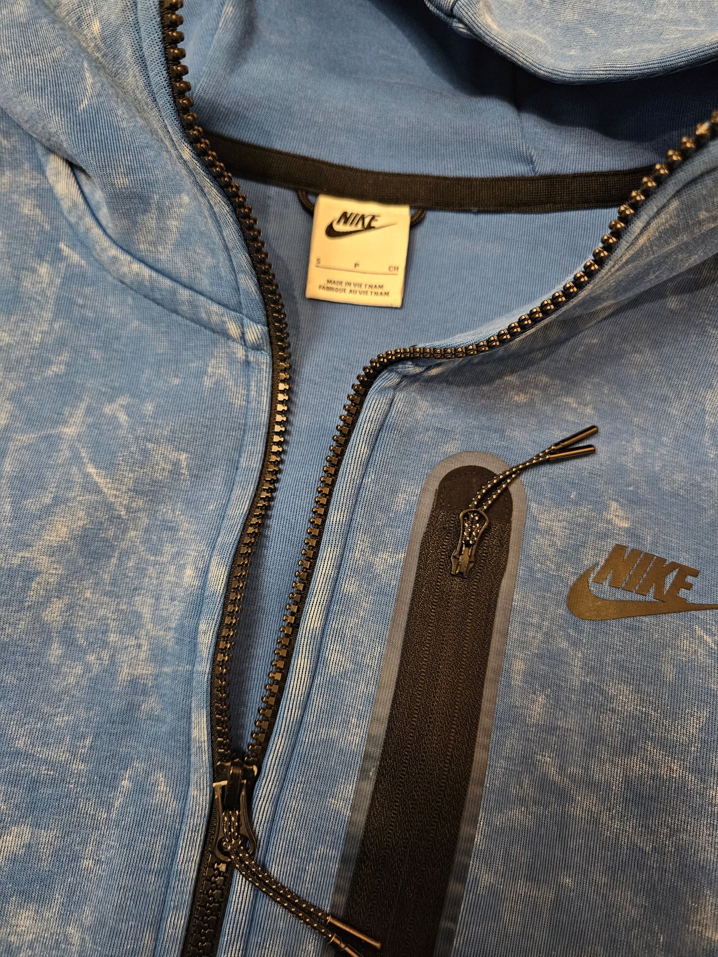 Nike tech ocean blue zip up hoodie