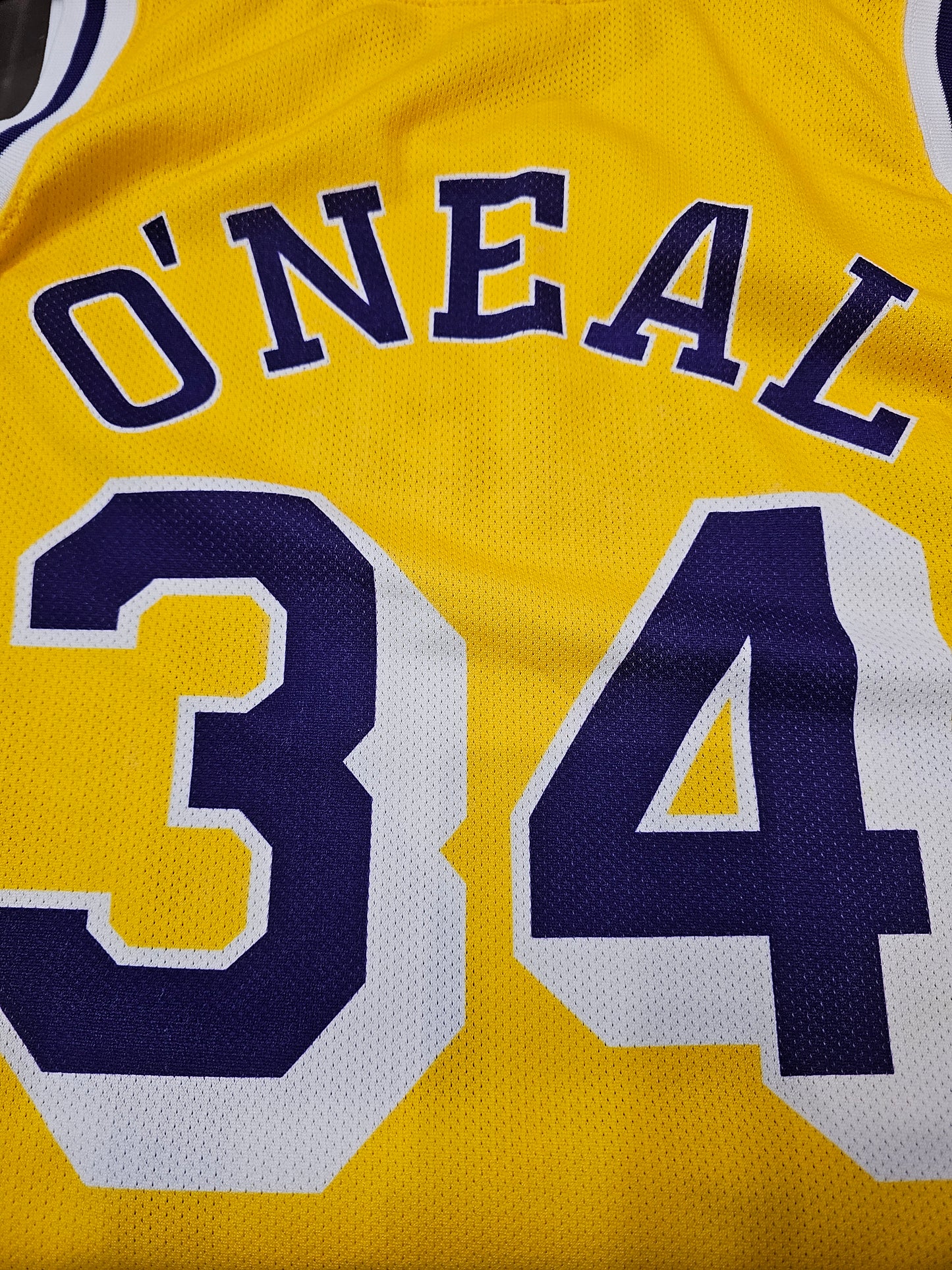 Vintage Champion LA Lakers #34Shaq O'Neal basketball jersey 🏀