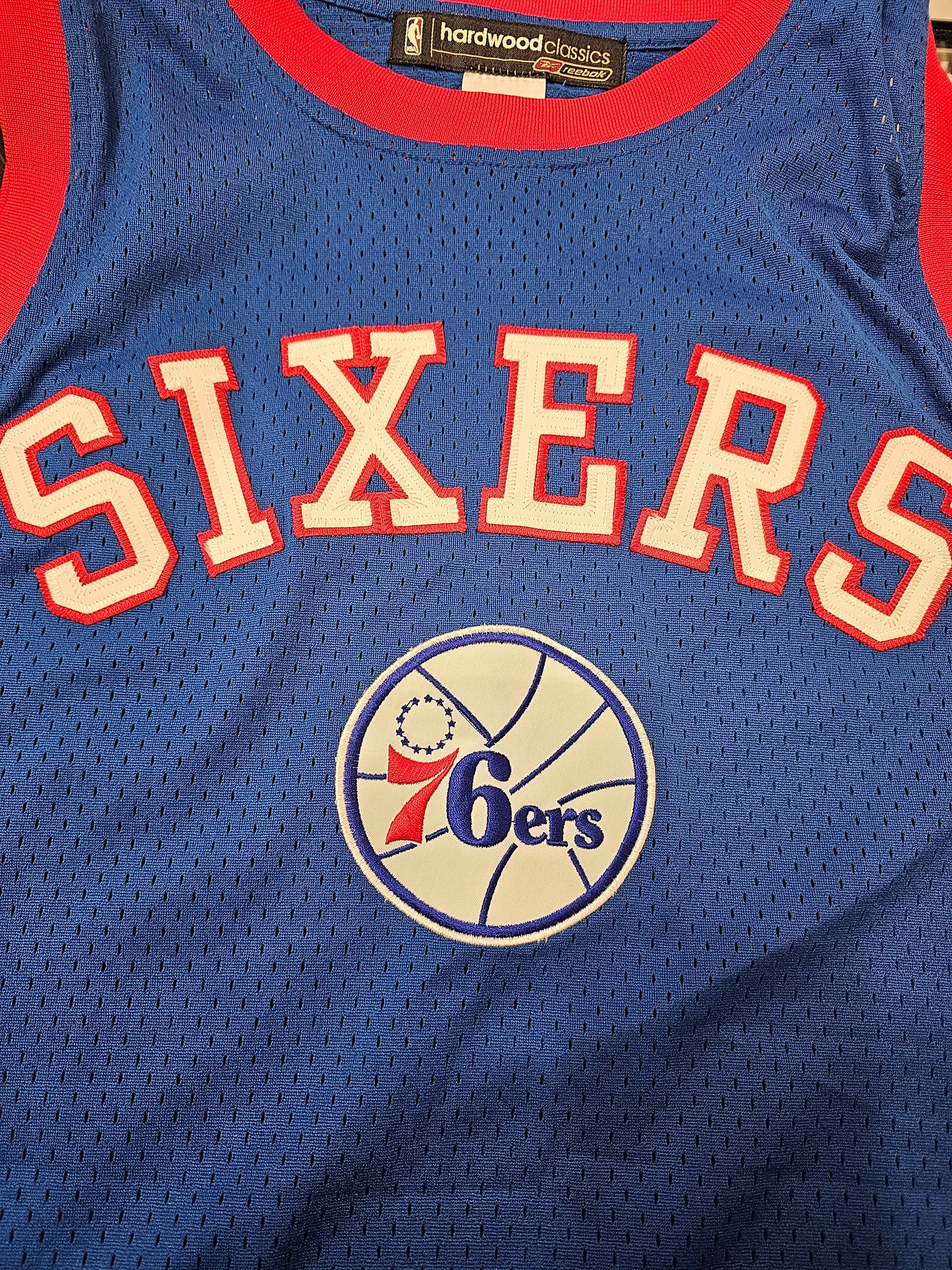 Philadelphia 76ers Hardwood classics Reebok basketball jersey