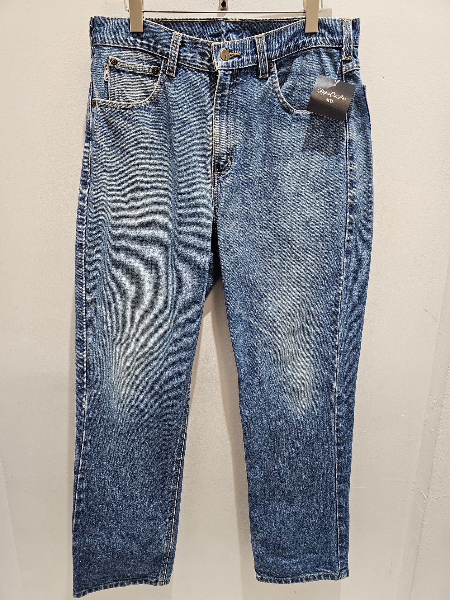 Carhartt traditional fit washed blue denim pants