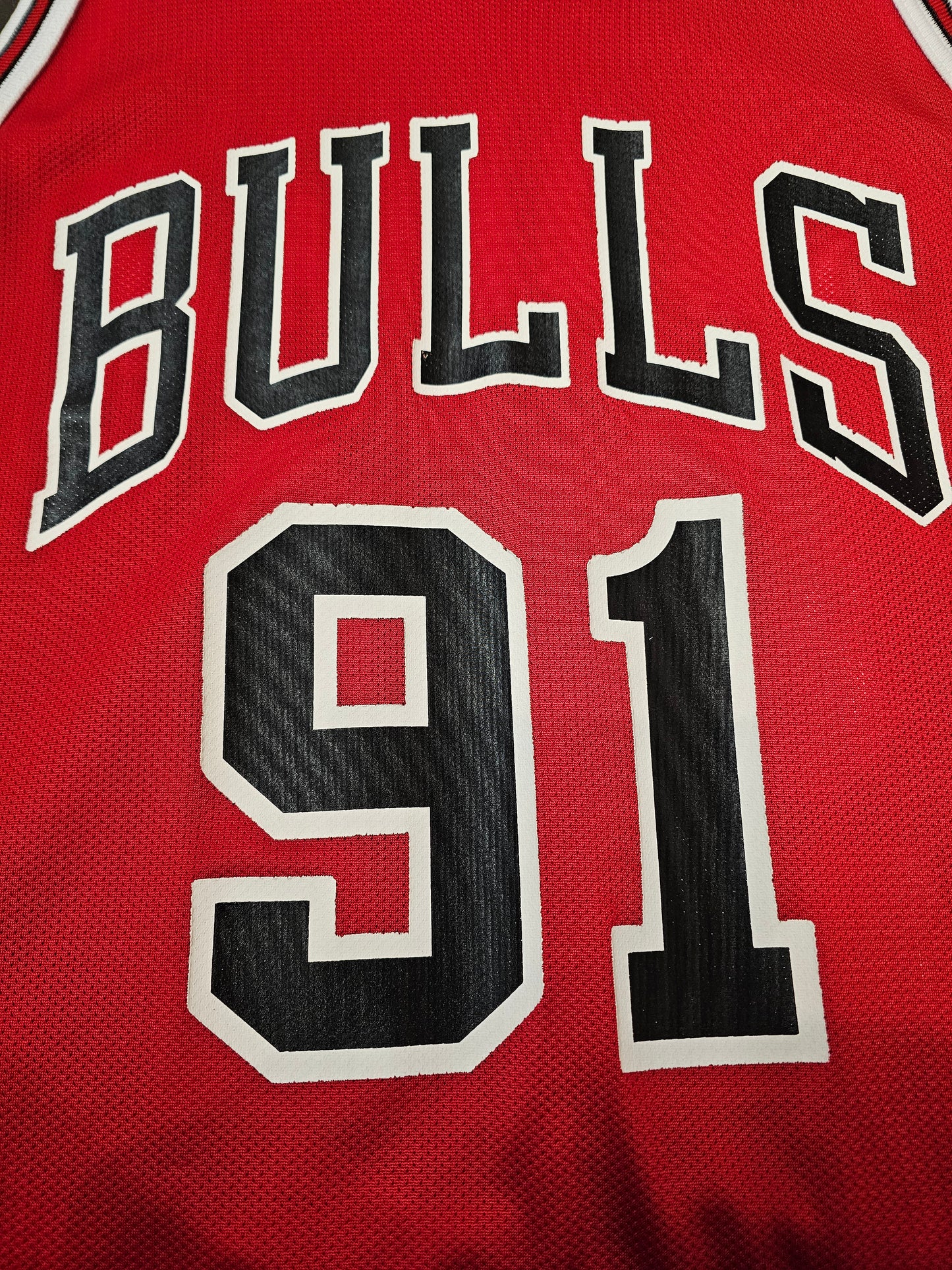 Vintage Champion NBA Chicago bulls  Dennis Rodman #91 basketball jersey 🏀