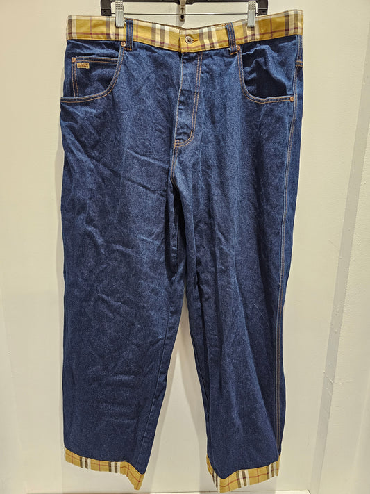 Mega Maxx Y2k Burberry Vibes baggy denim jeans