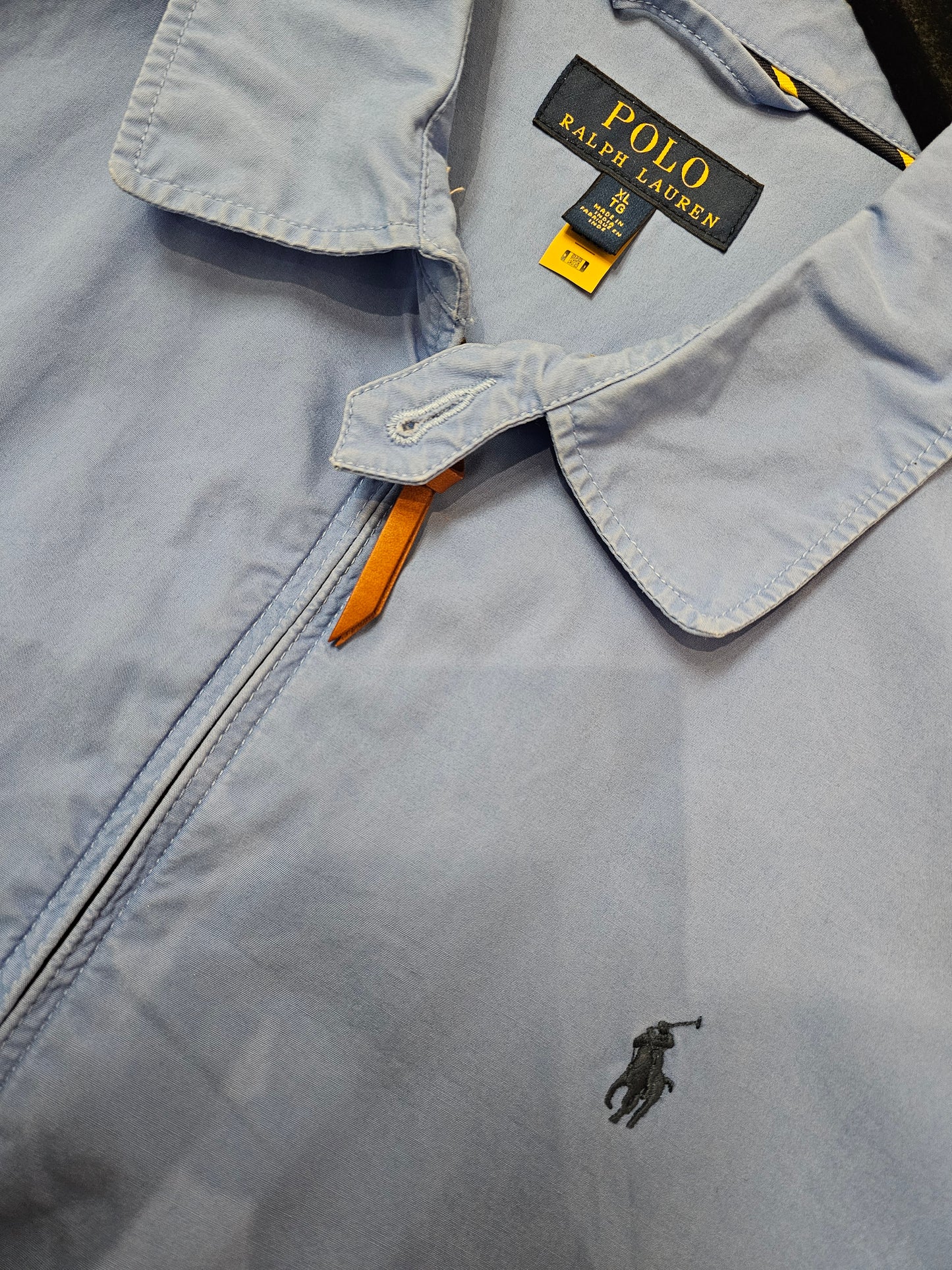 Polo Ralph Lauren zip up baby blue lightweight jacket