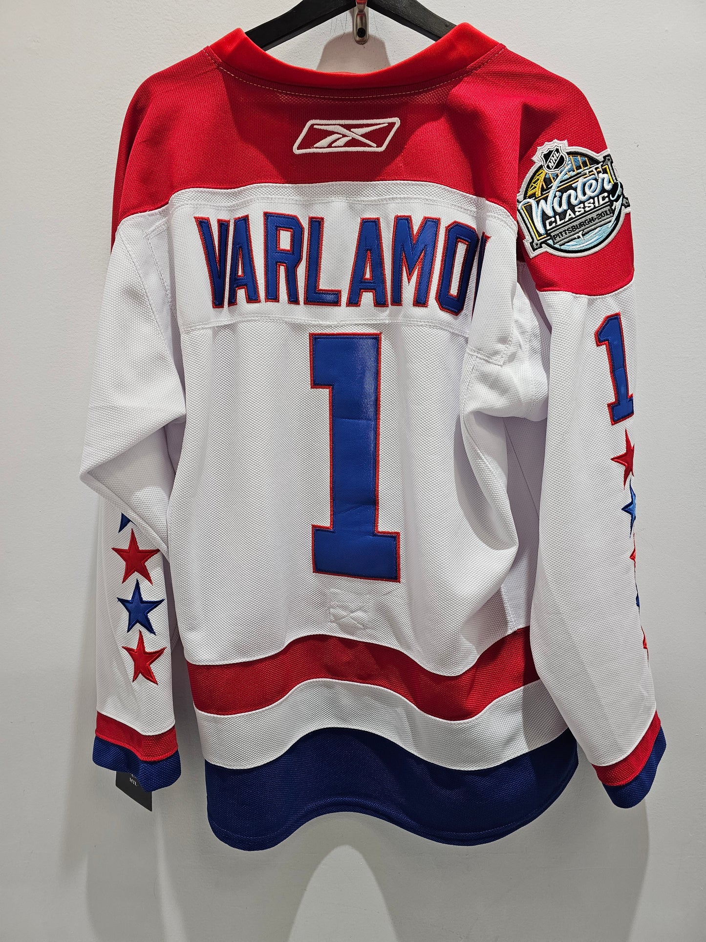 Reebok Ccm Semyon Varlamov #1 Washington capitals winter classic hockey jersey 🏒