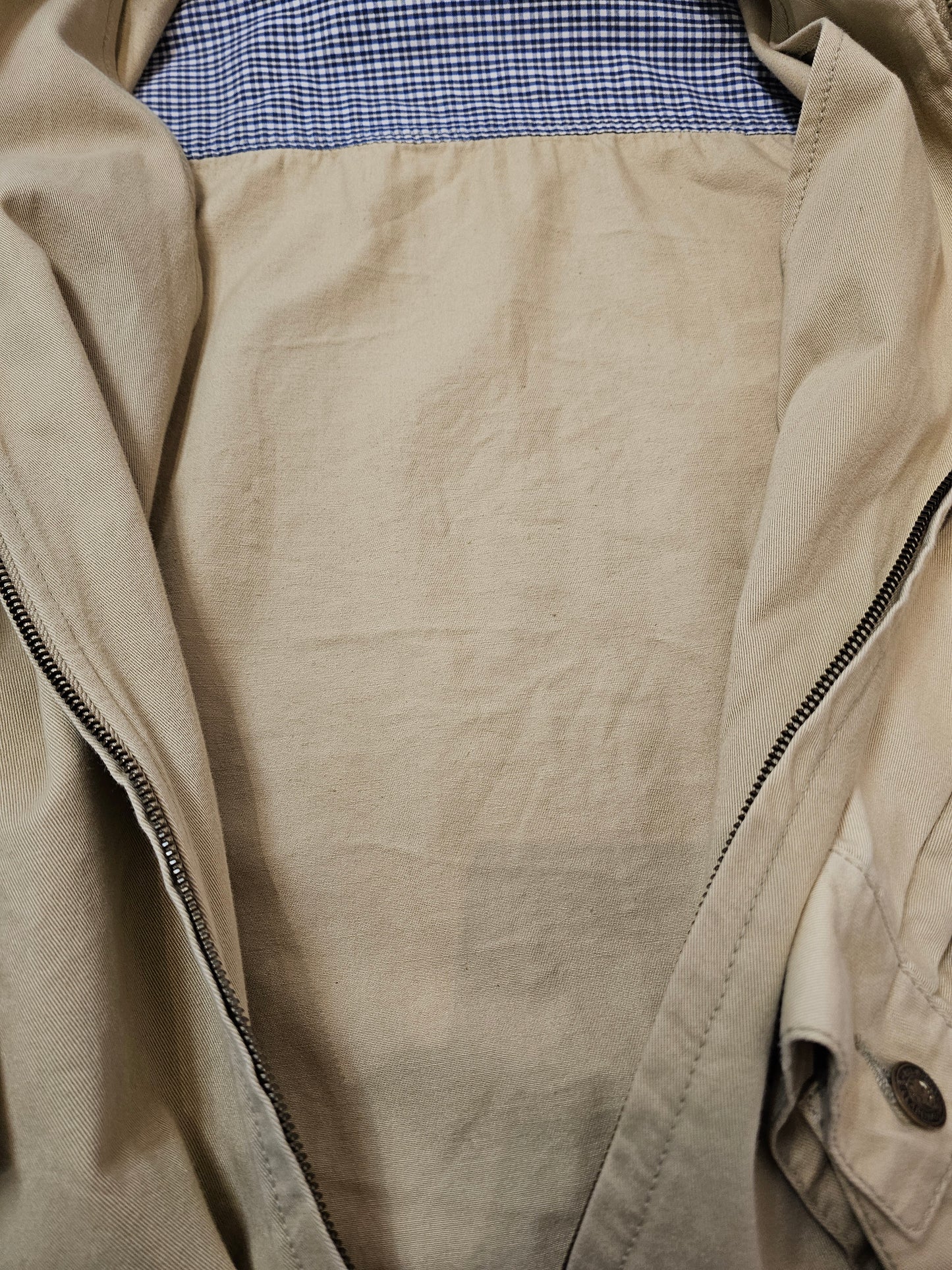 Billabong harrington zip up tan jacket