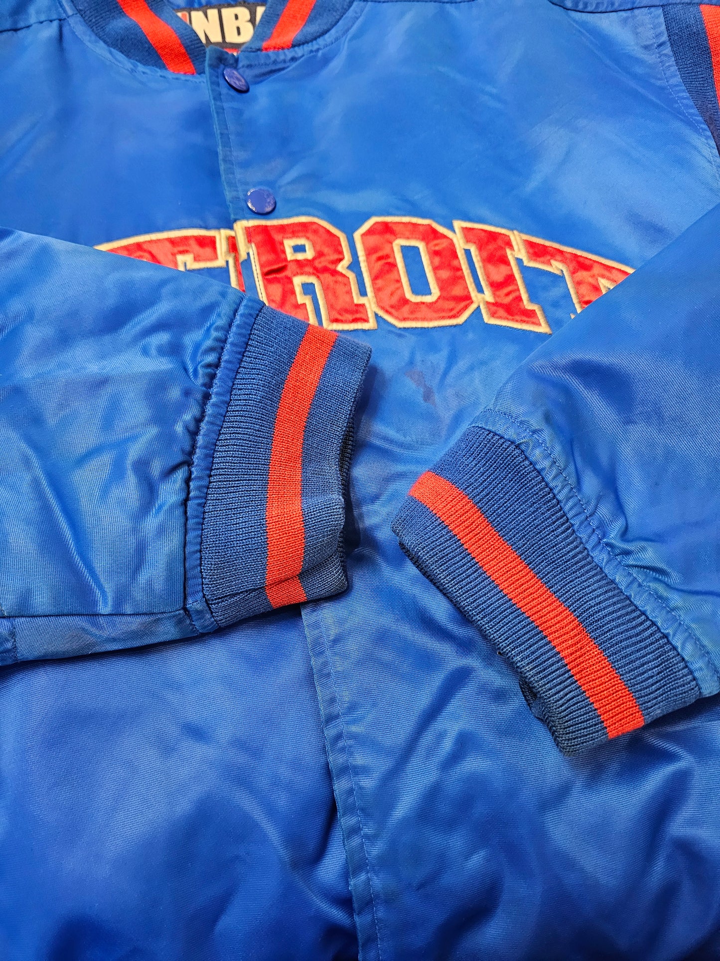 Nba GIII Carl banks Detroit Piston bomber jacket 🏀