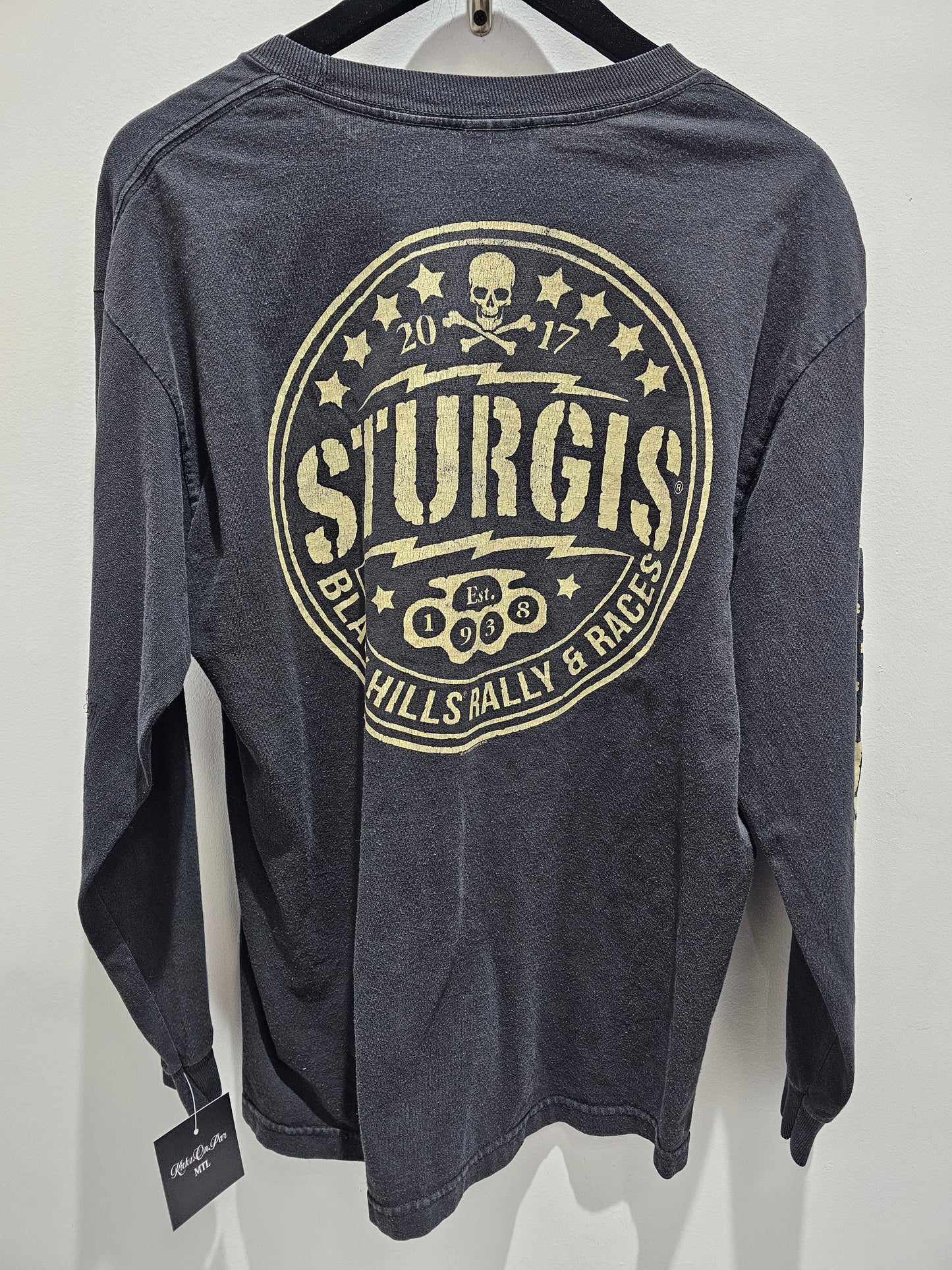 Sturgis black hills rall5 & races washed black longsleeve