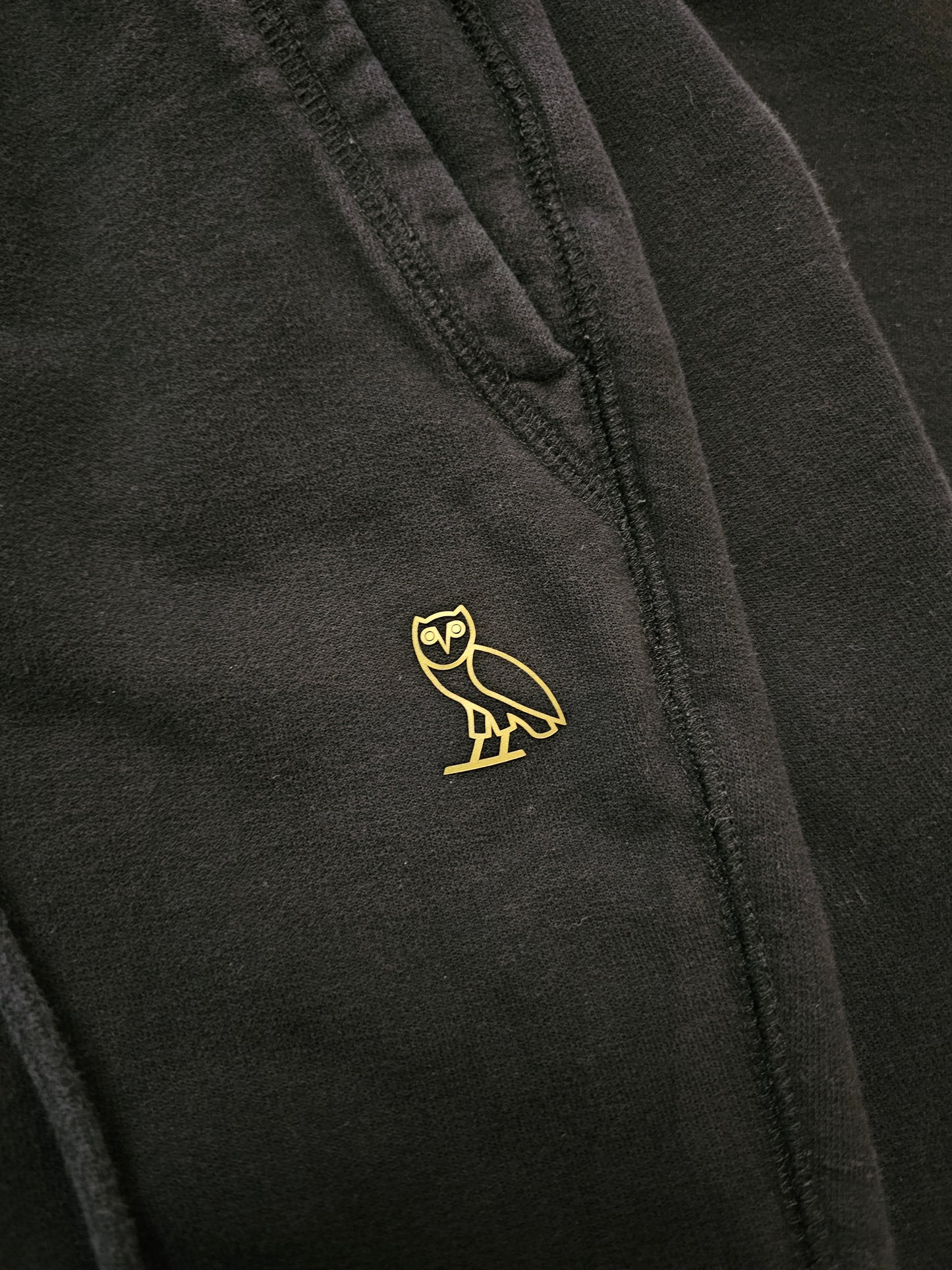 🦉OVO black classic logo jogger pants