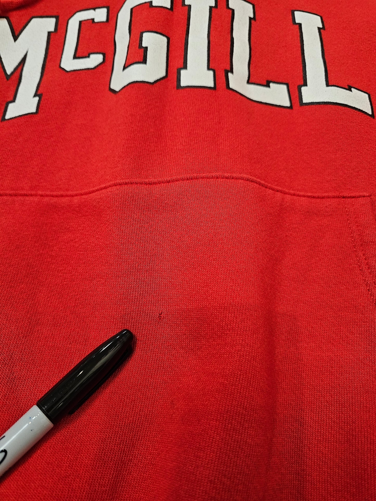 Vintage Russell Athletic McGill Red Pullover hoodie