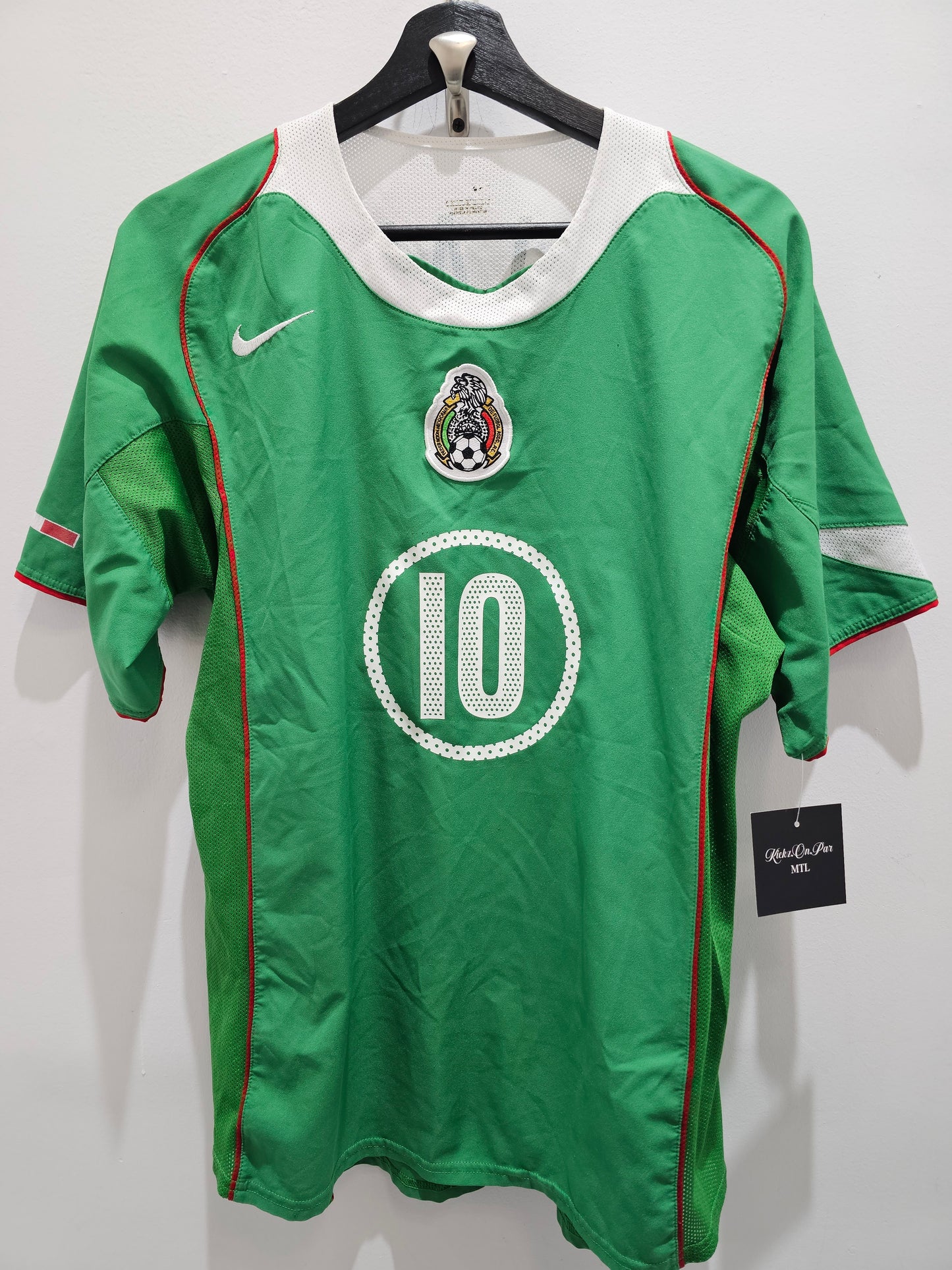 Nike Mexico #10 Cuauhtemoc Blanco 2005 soccer jersey kit ⚽️