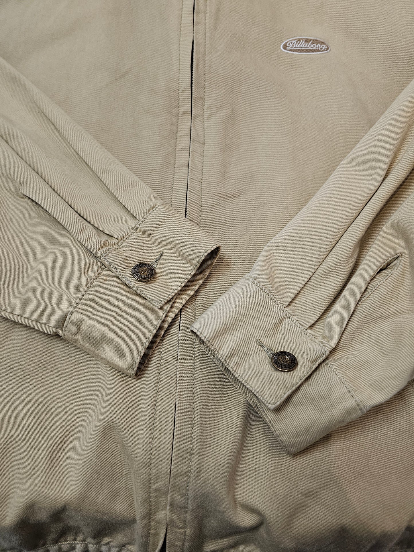 Billabong harrington zip up tan jacket