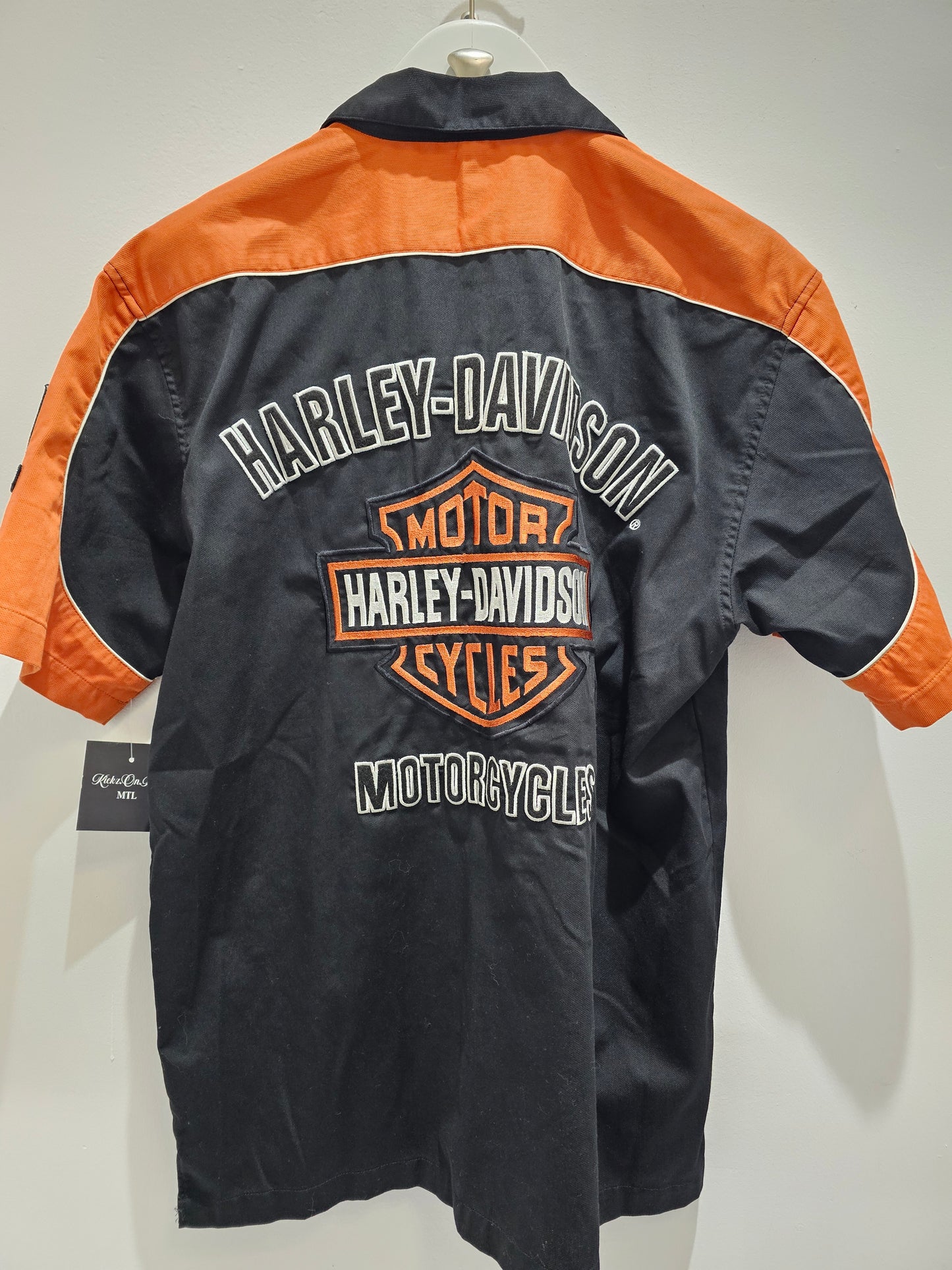 Harley davidson buttons up polo short sleeve