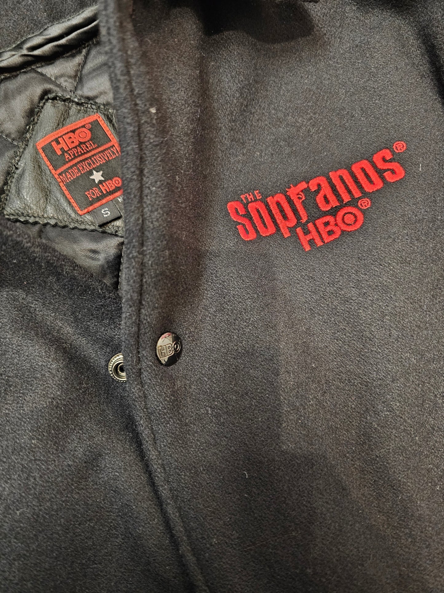 The Sopranos HBO Wool Leather Buttons Jacket