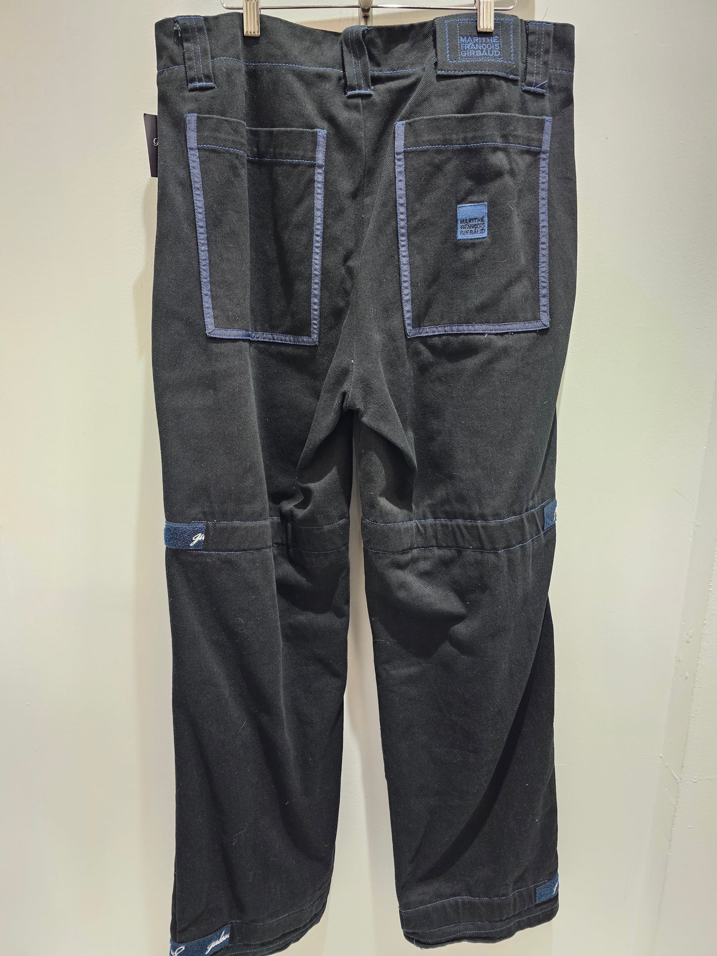 Marithe Francois girbaud Shuttle tape y2k navy blue pants