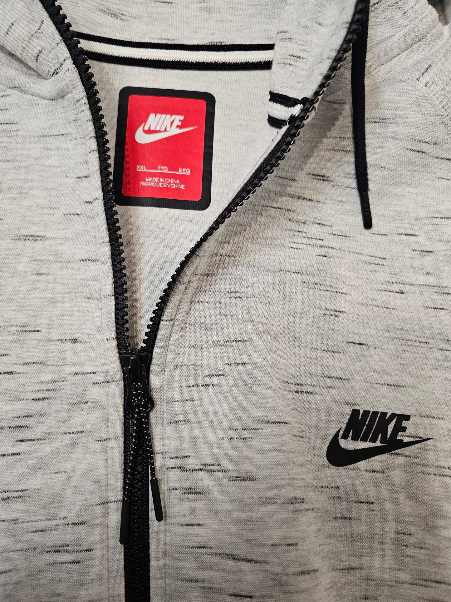 Niketech SU15 Heather grey fullzip pullover hoodie