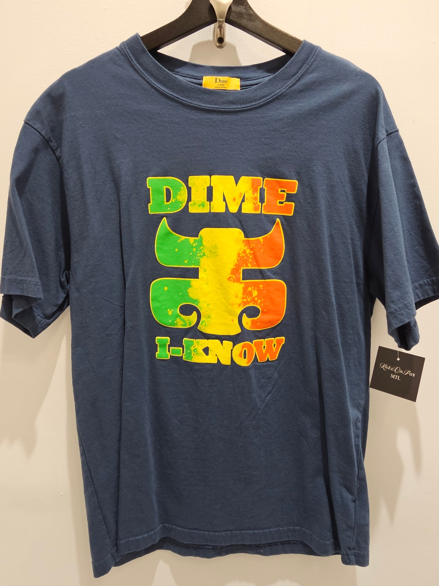 Dime I KNOW Blue Grey Tshirt