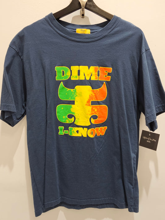 Dime I KNOW Blue Grey Tshirt