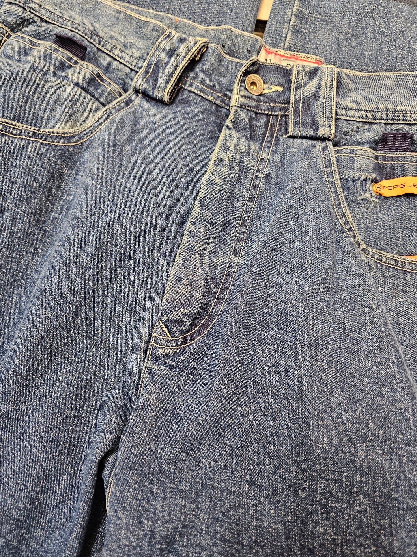 Vintage pepe jeans london 96' washed denim reaction jeans