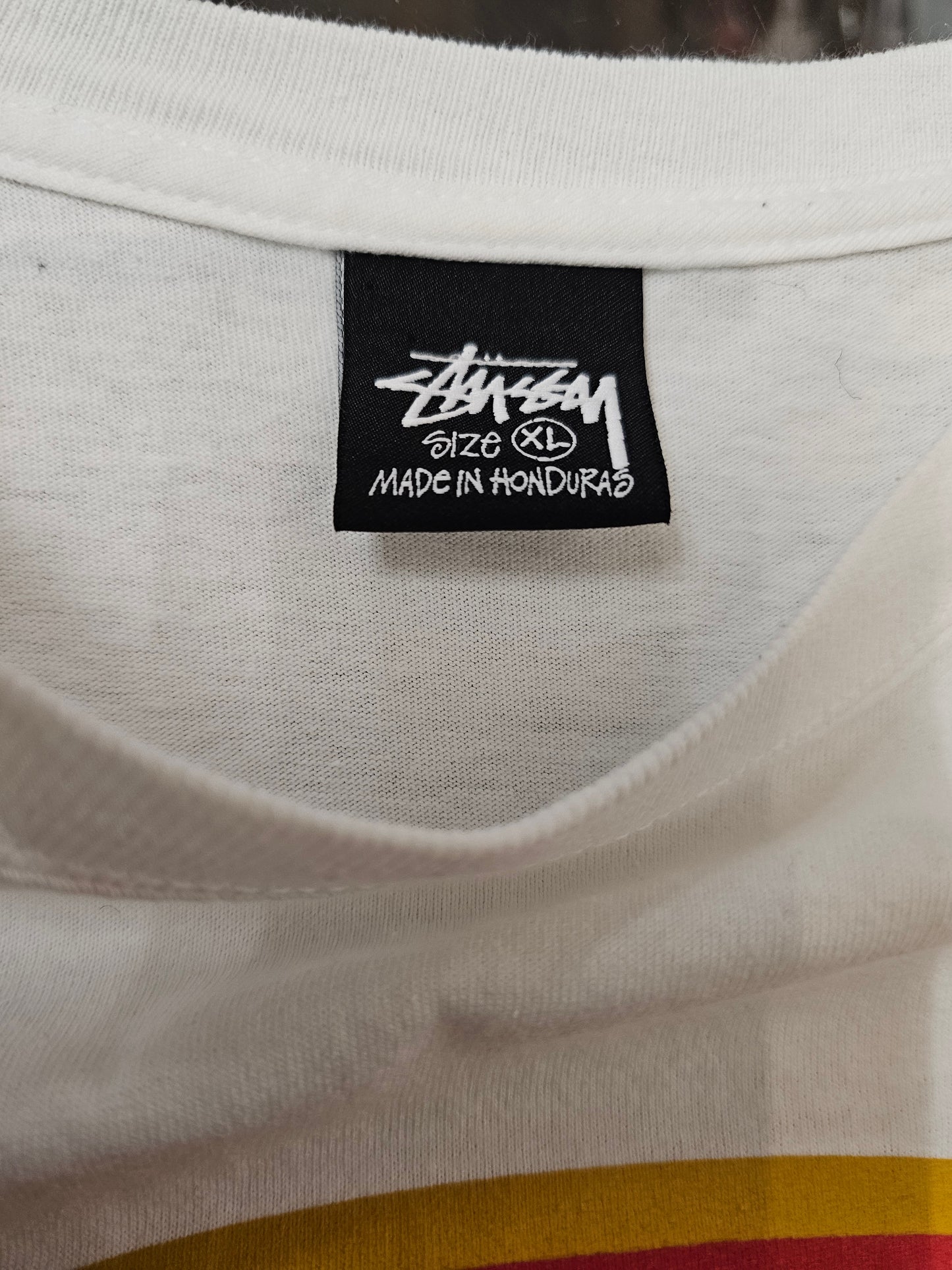 Stussy pitstop white longsleeve